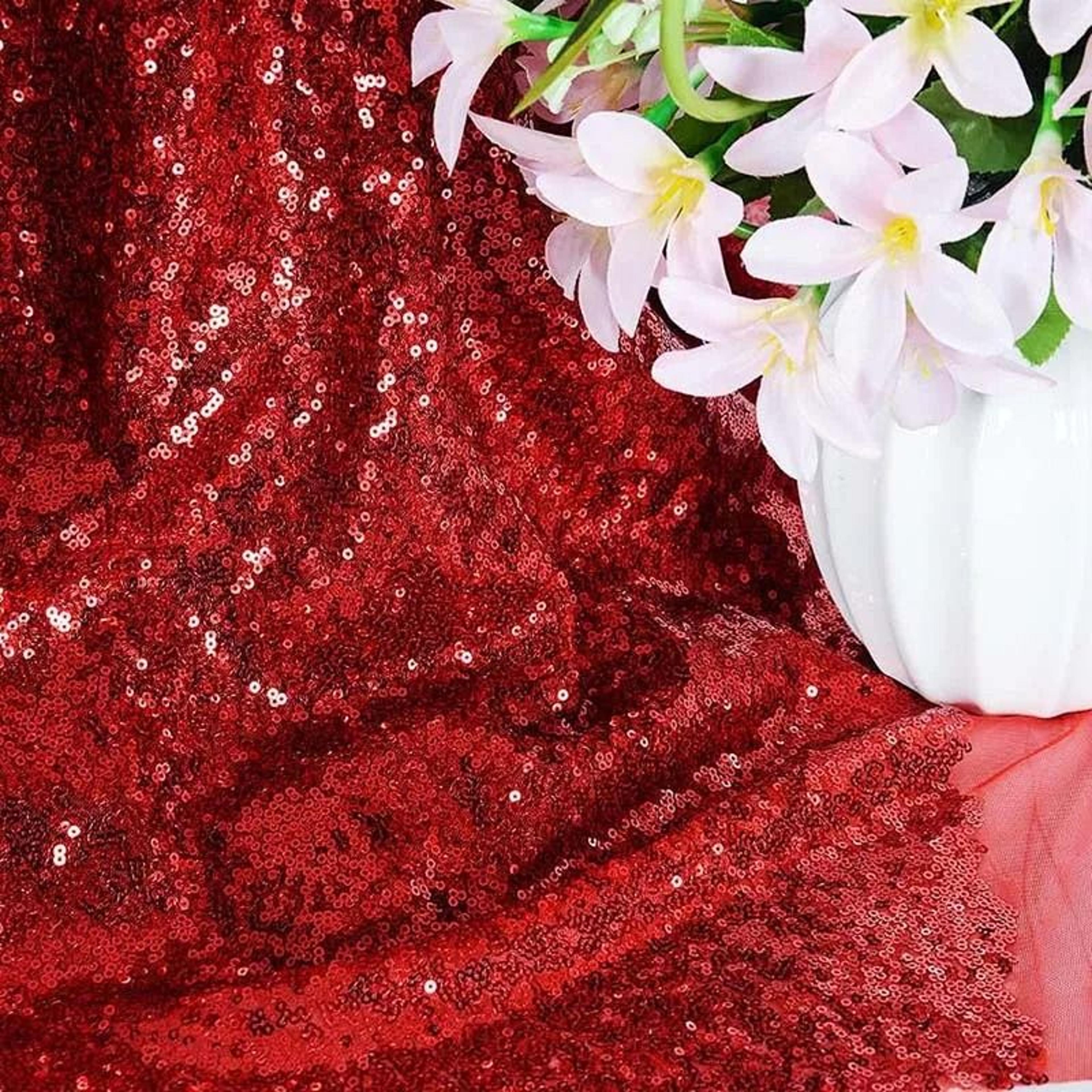 Sparkly Sequin Fabric On Mesh Continuous Material By The Meter For Sewing Clothing Tablecloths  Eve 7