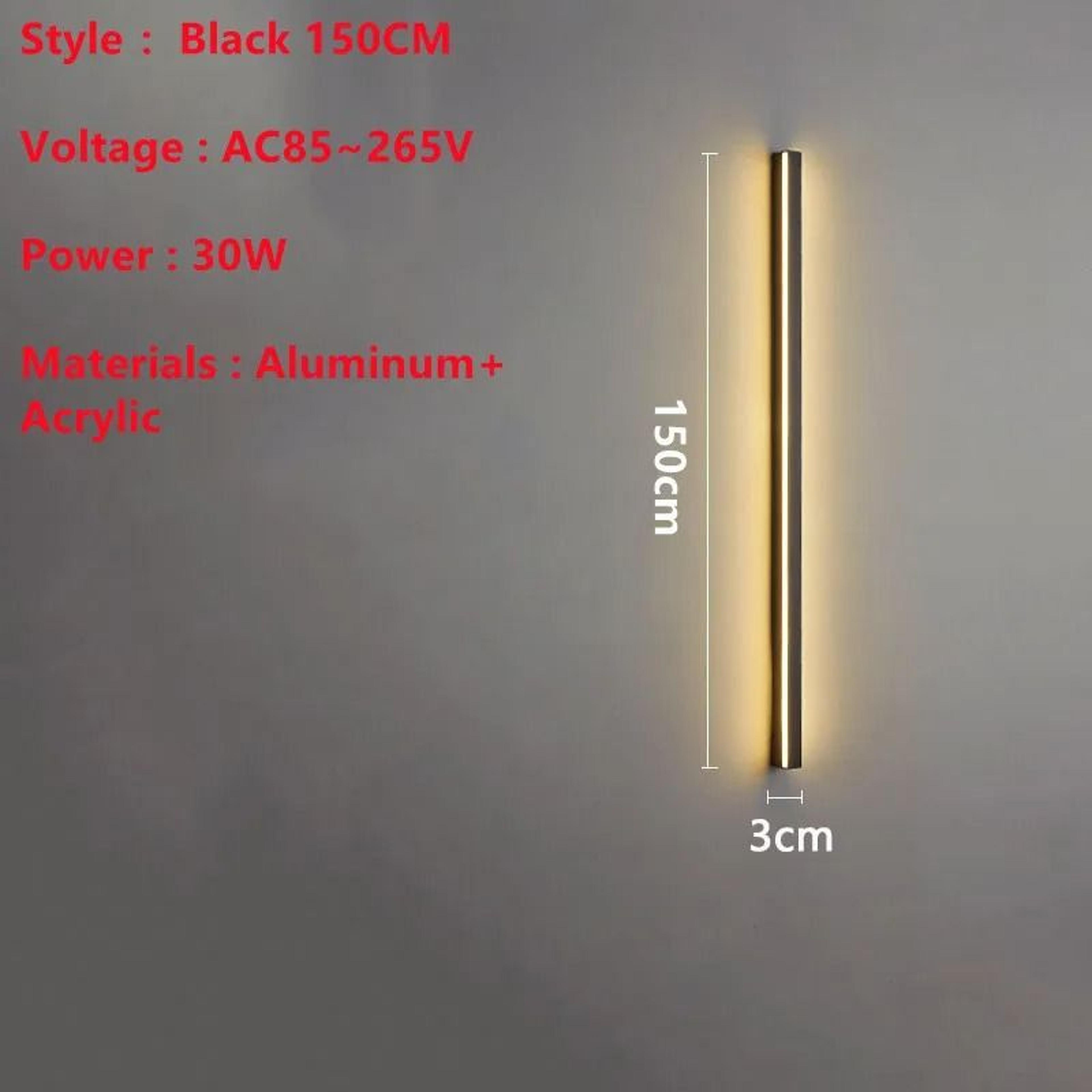 Superlong Minimalist LED Line Wall Light 200CM Modern Indoor Sconce For TV Background Living Room   9