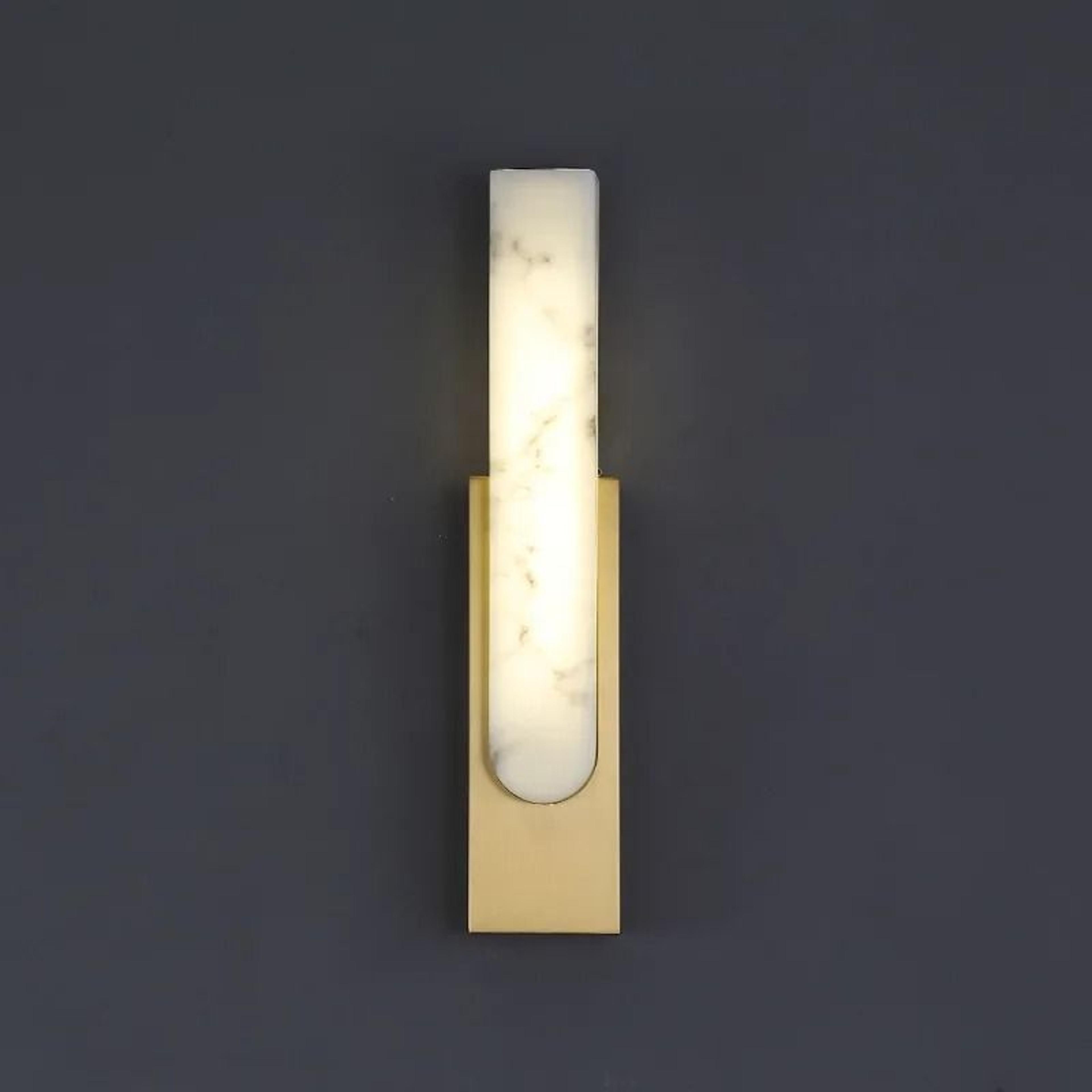 Luxury Gold LED Marble Wall Lamp Nordic Natural Stone Sconce For Bedside Living Room Aisle  Hotel D 2