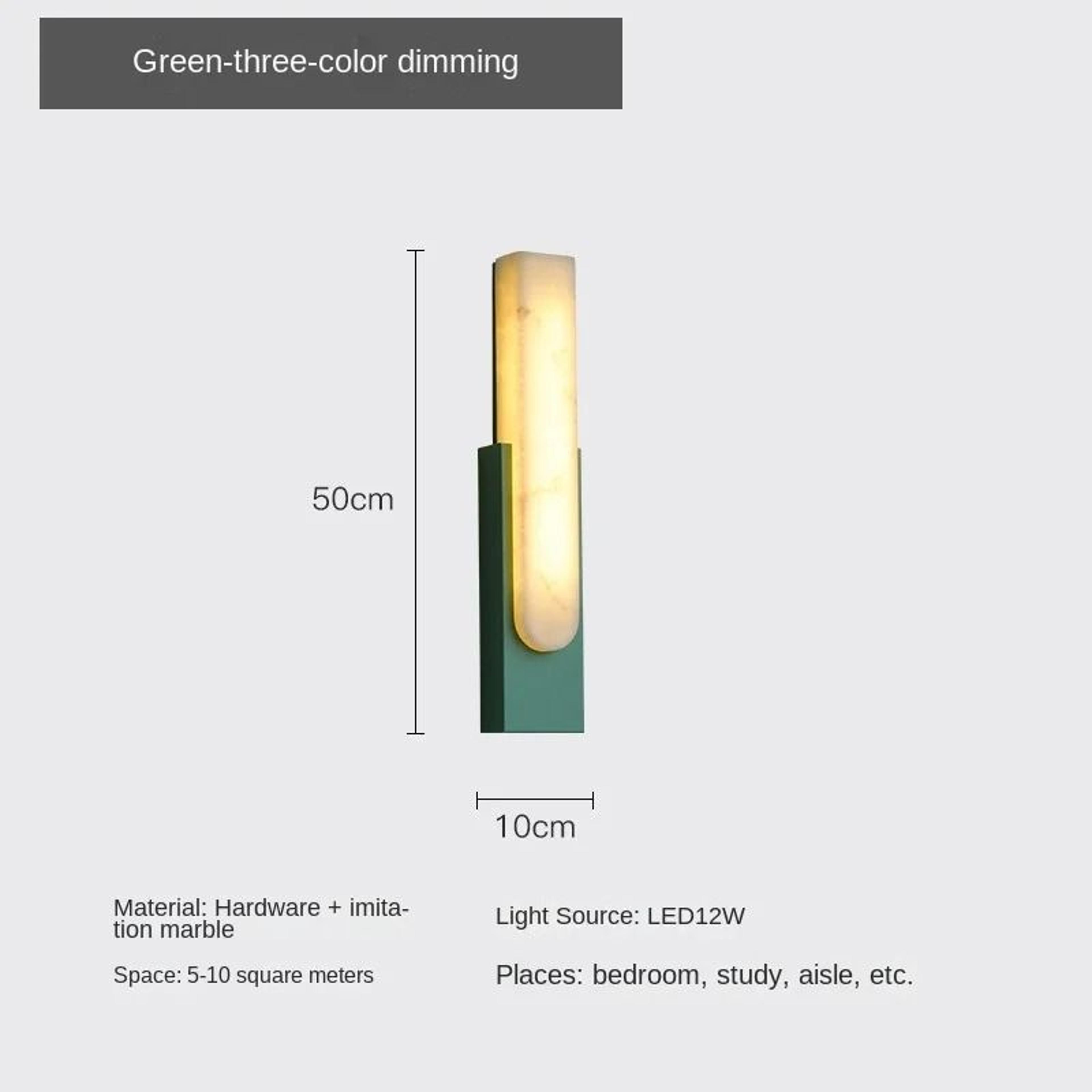 Luxury Gold LED Marble Wall Lamp Nordic Natural Stone Sconce For Bedside Living Room Aisle  Hotel D 6