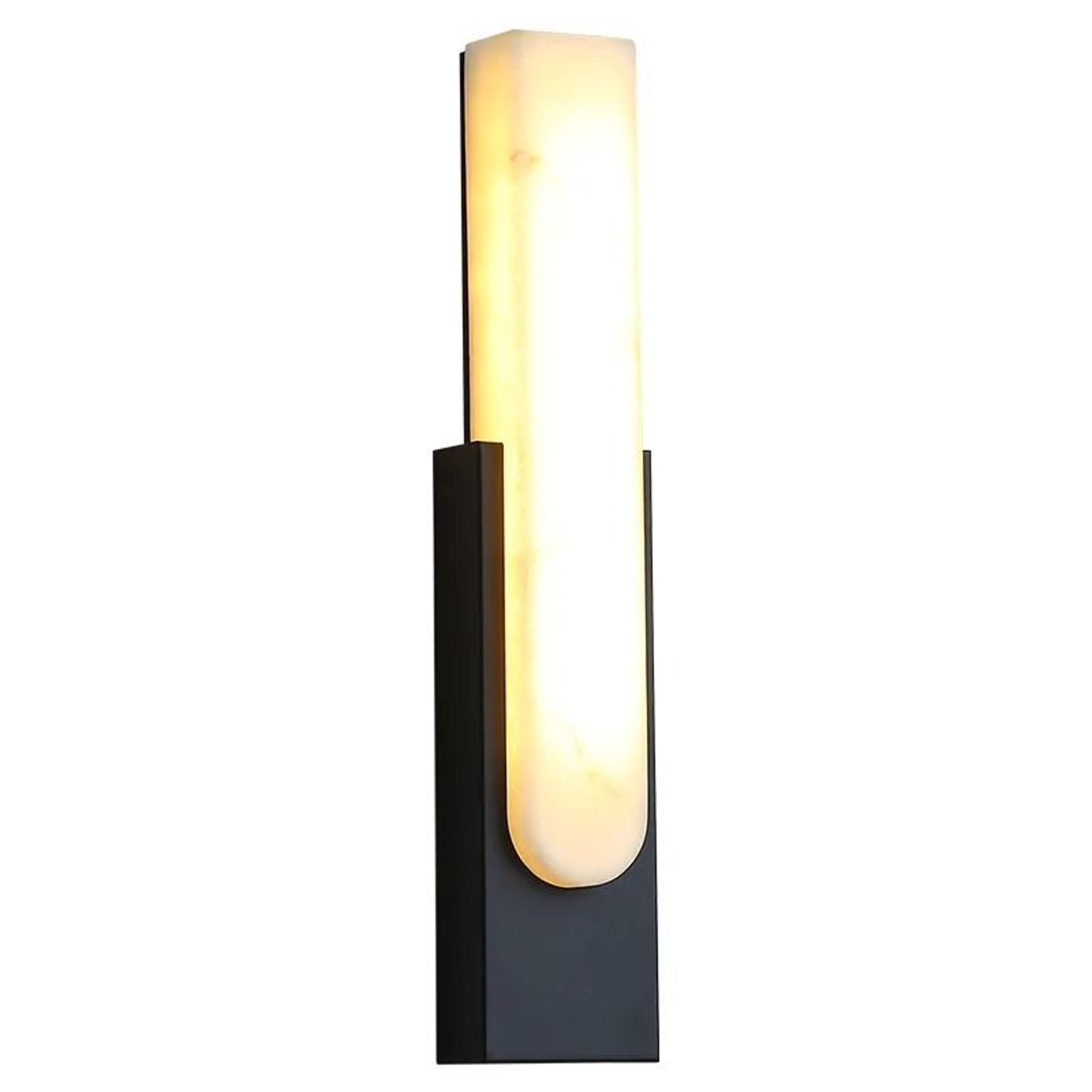 Luxury Gold LED Marble Wall Lamp Nordic Natural Stone Sconce For Bedside Living Room Aisle  Hotel D 5