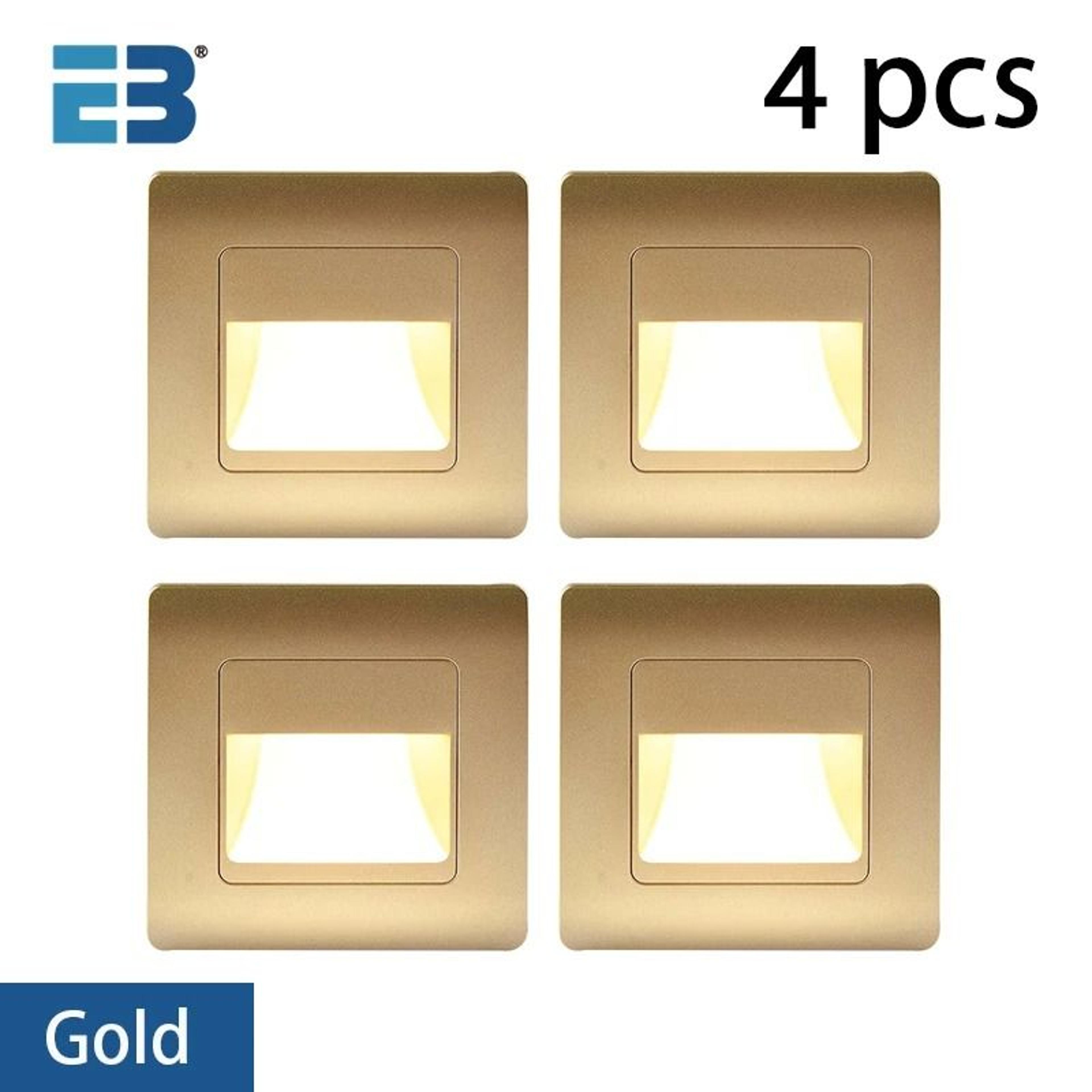 4Color LED PIR Motion Sensor Stair Light AC110V 220V Recessed Footlight  Step Lamp 13