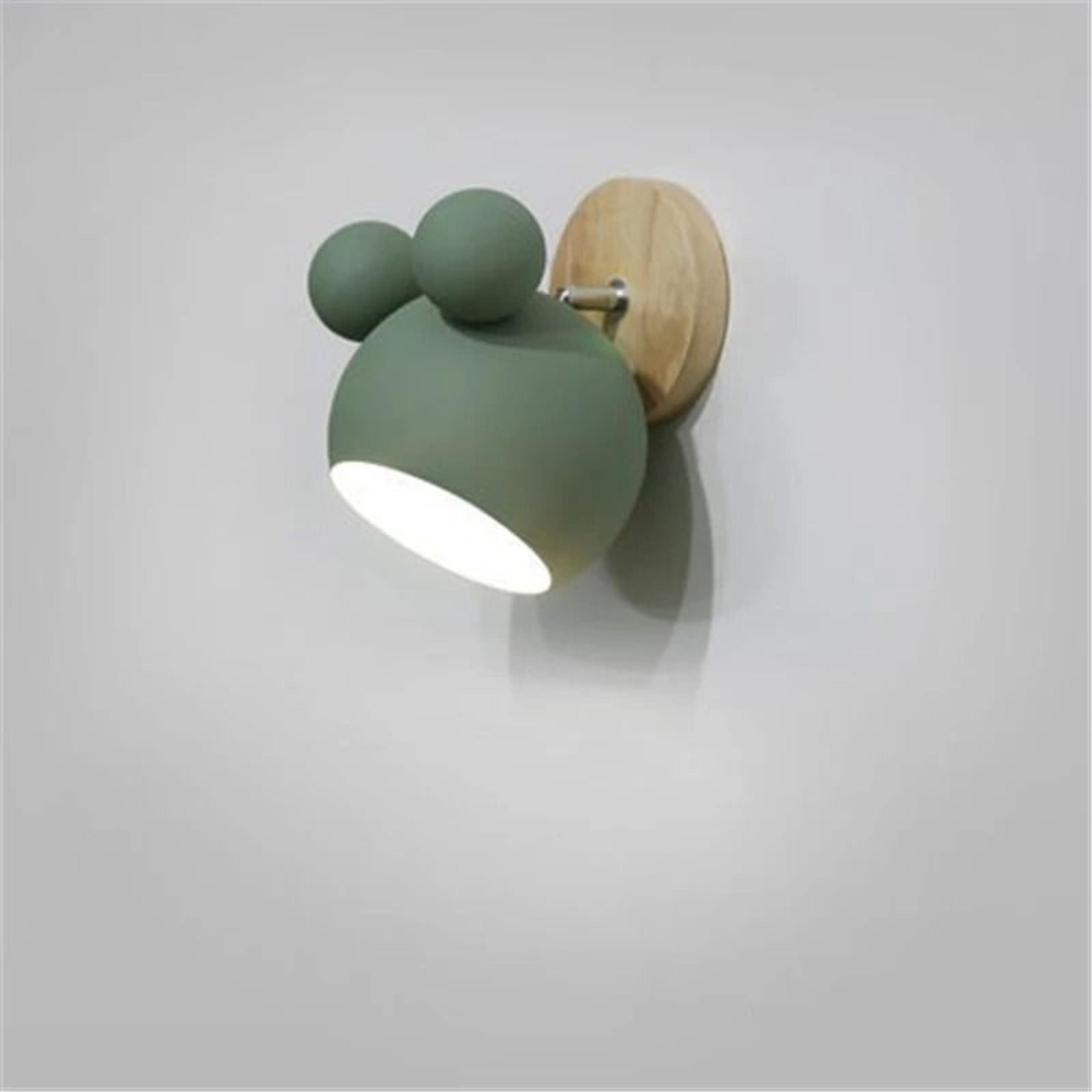 Nordic Mickey Silhouette Wall Lamp Lovely Childrens Room  Bedroom LED Wandlamp Luminaire 6