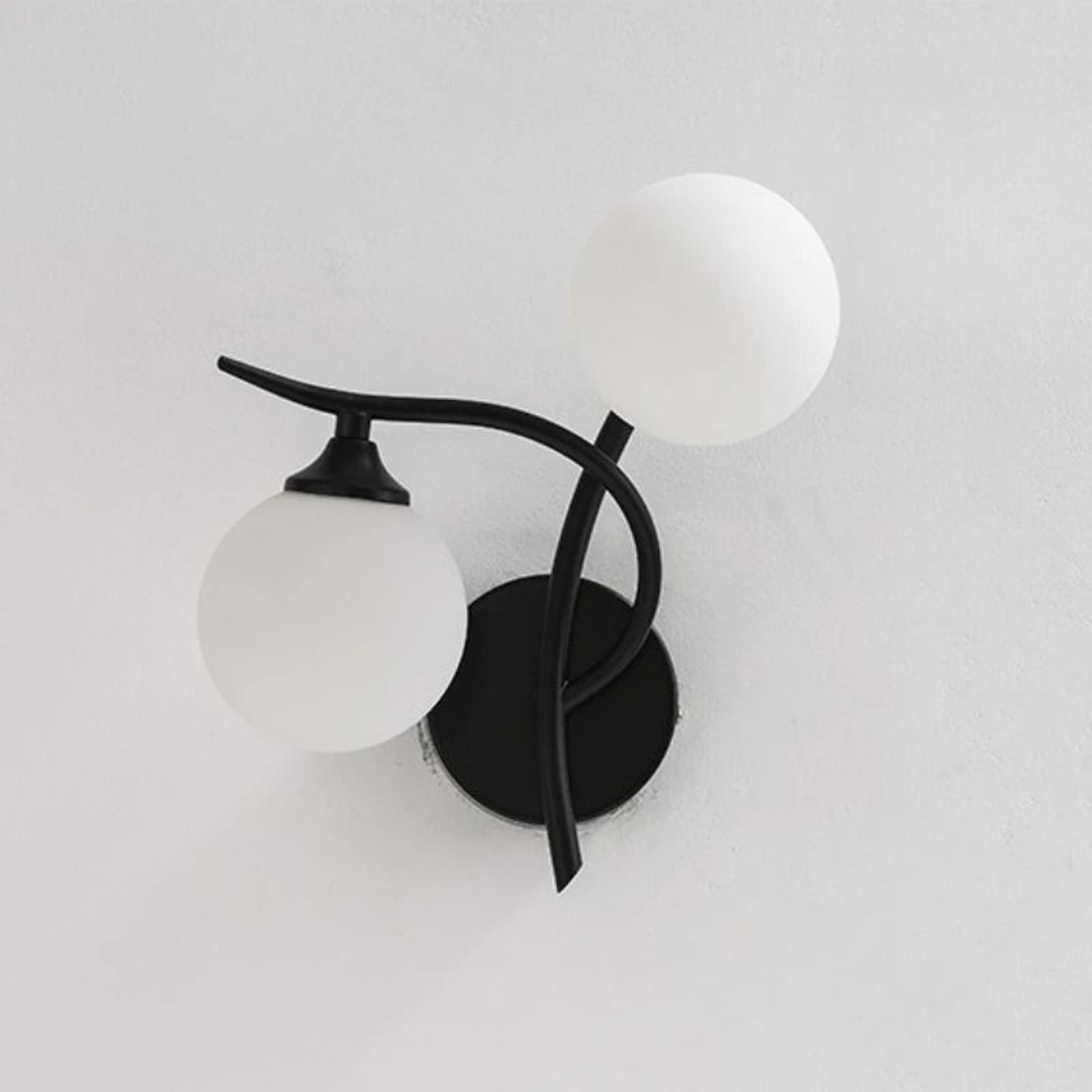 Modern Nordic Iron Wall Lamp With Glass Ball Shade Decorative Indoor Sconce For Bedroom Bedside Stu 3