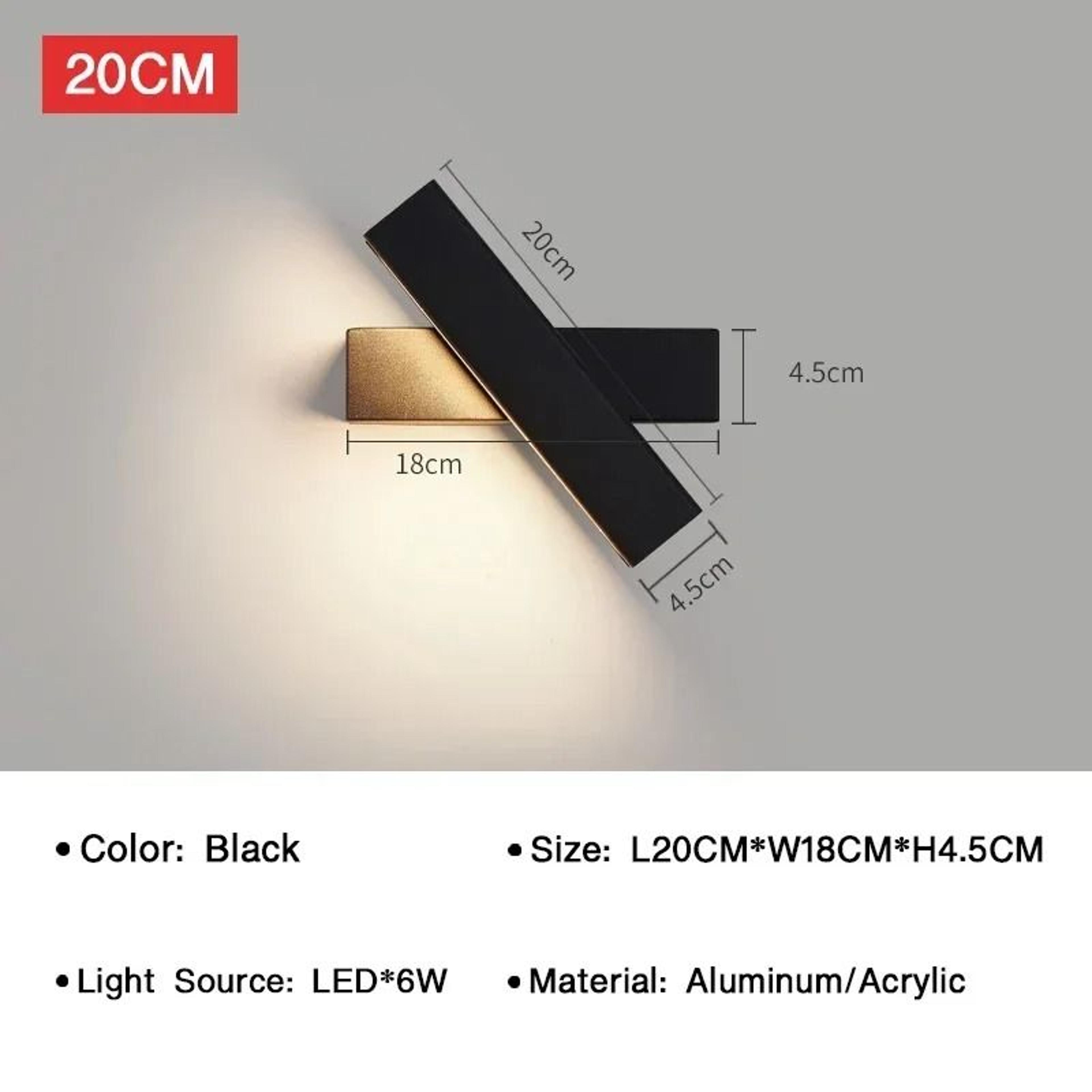 Modern 350 Rotatable LED Wall Sconce Adjustable Swivel Lamp For Bedroom Corridor  Living Room 6