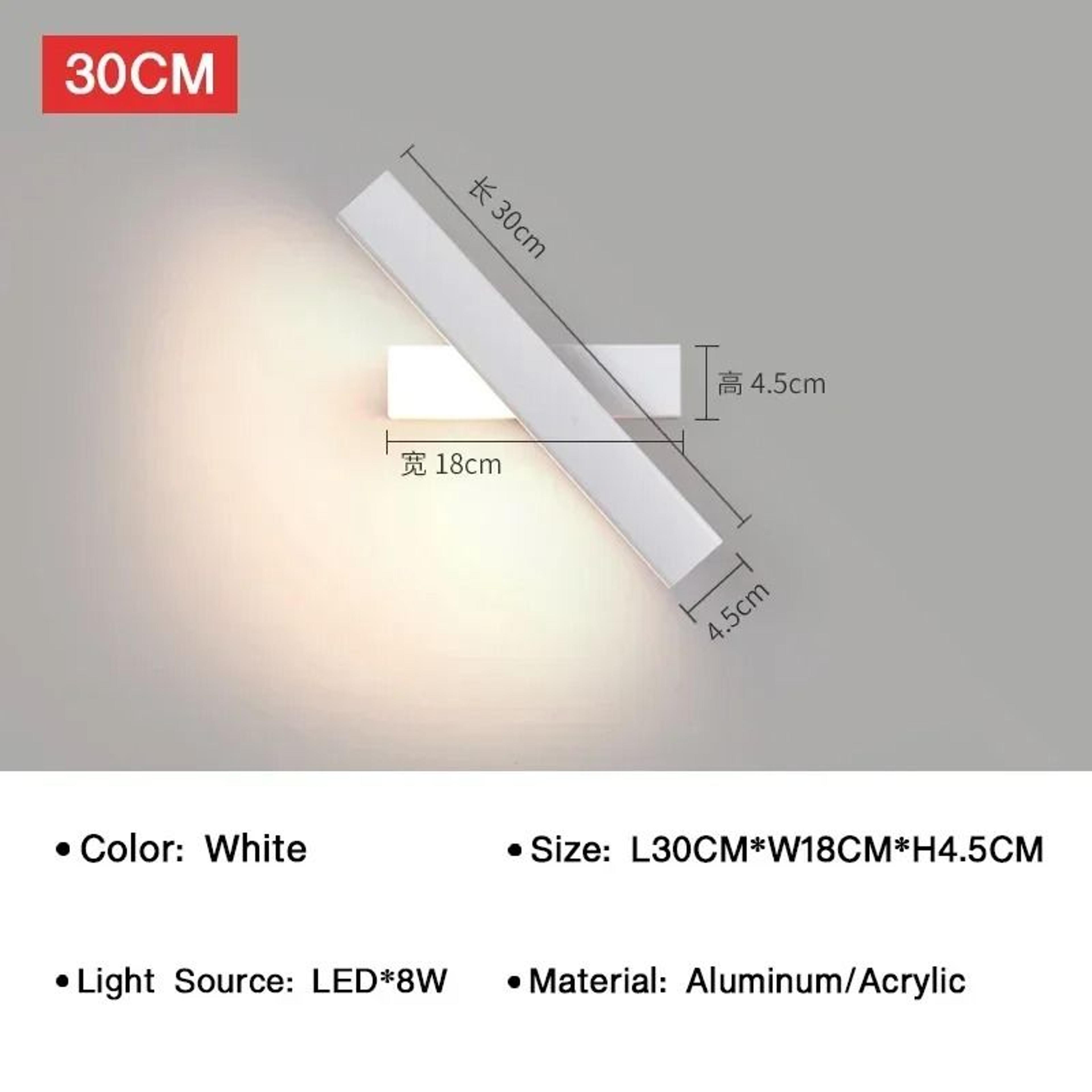 Modern 350 Rotatable LED Wall Sconce Adjustable Swivel Lamp For Bedroom Corridor  Living Room 8