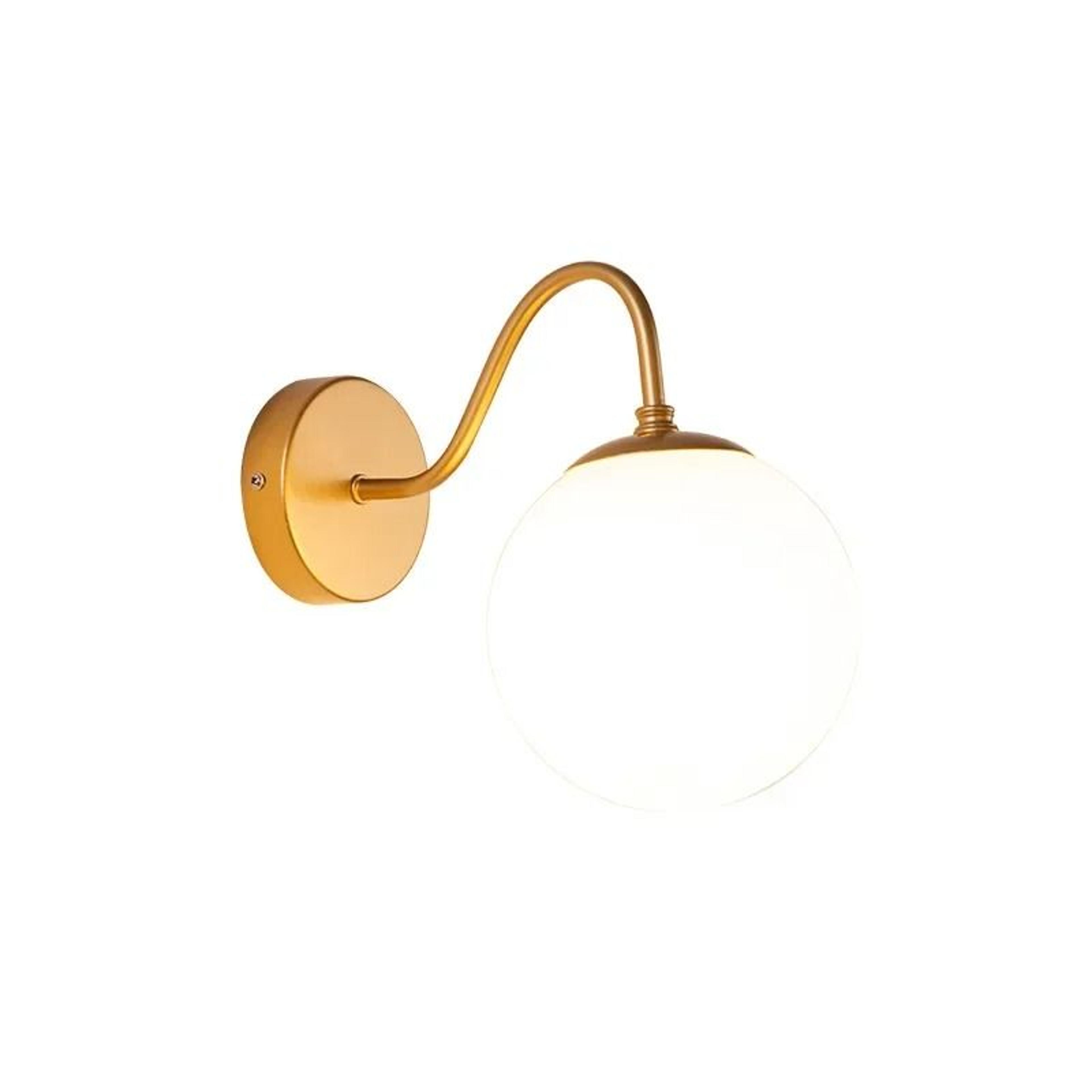 Modern LED Glass Ball Wall Lamp Gold Sconce For Bedroom Living Room  Corridor 5