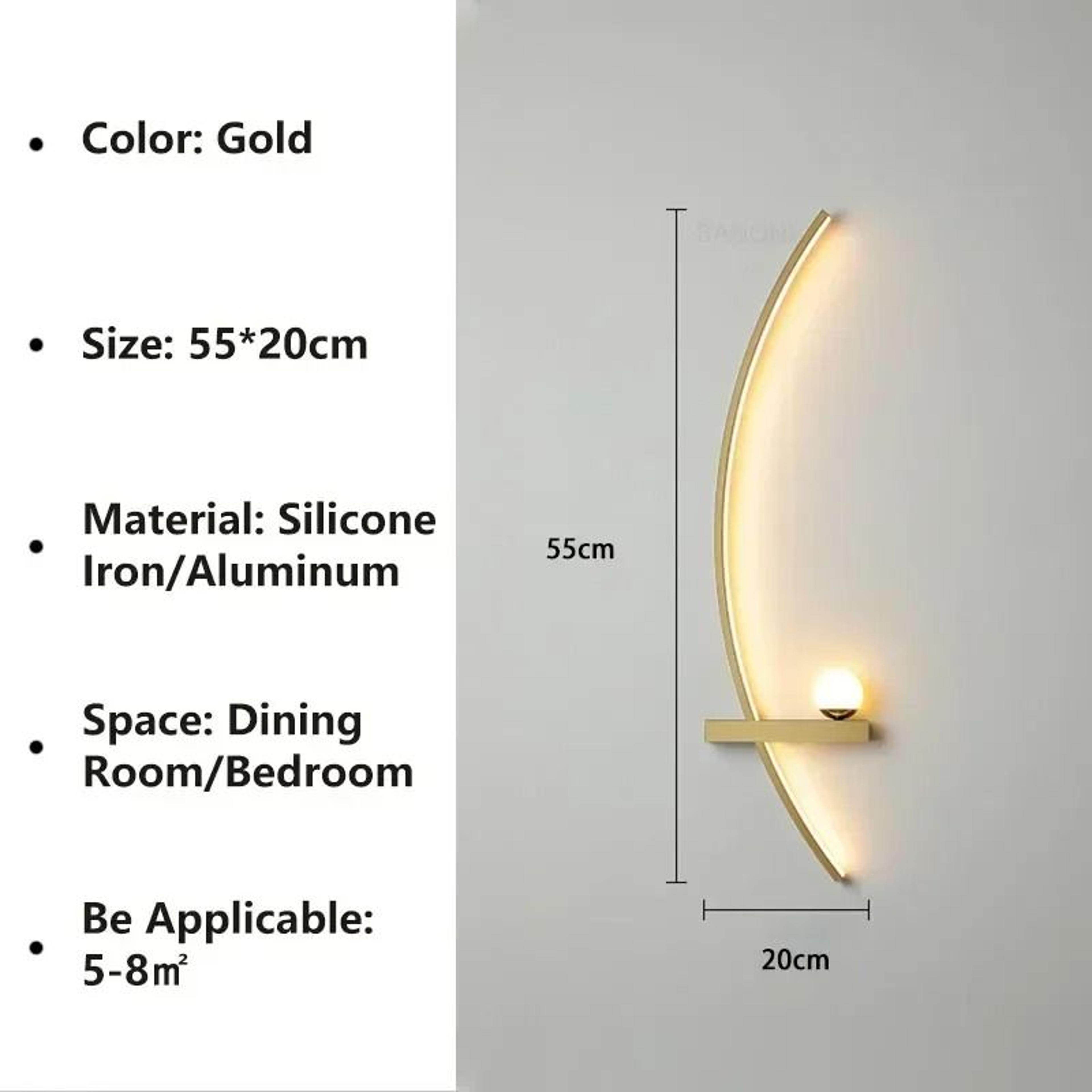 Nordic LED Linear Stripe Wall Lamp Modern Wall Sconce For Bedroom Living Room  Stairs 7