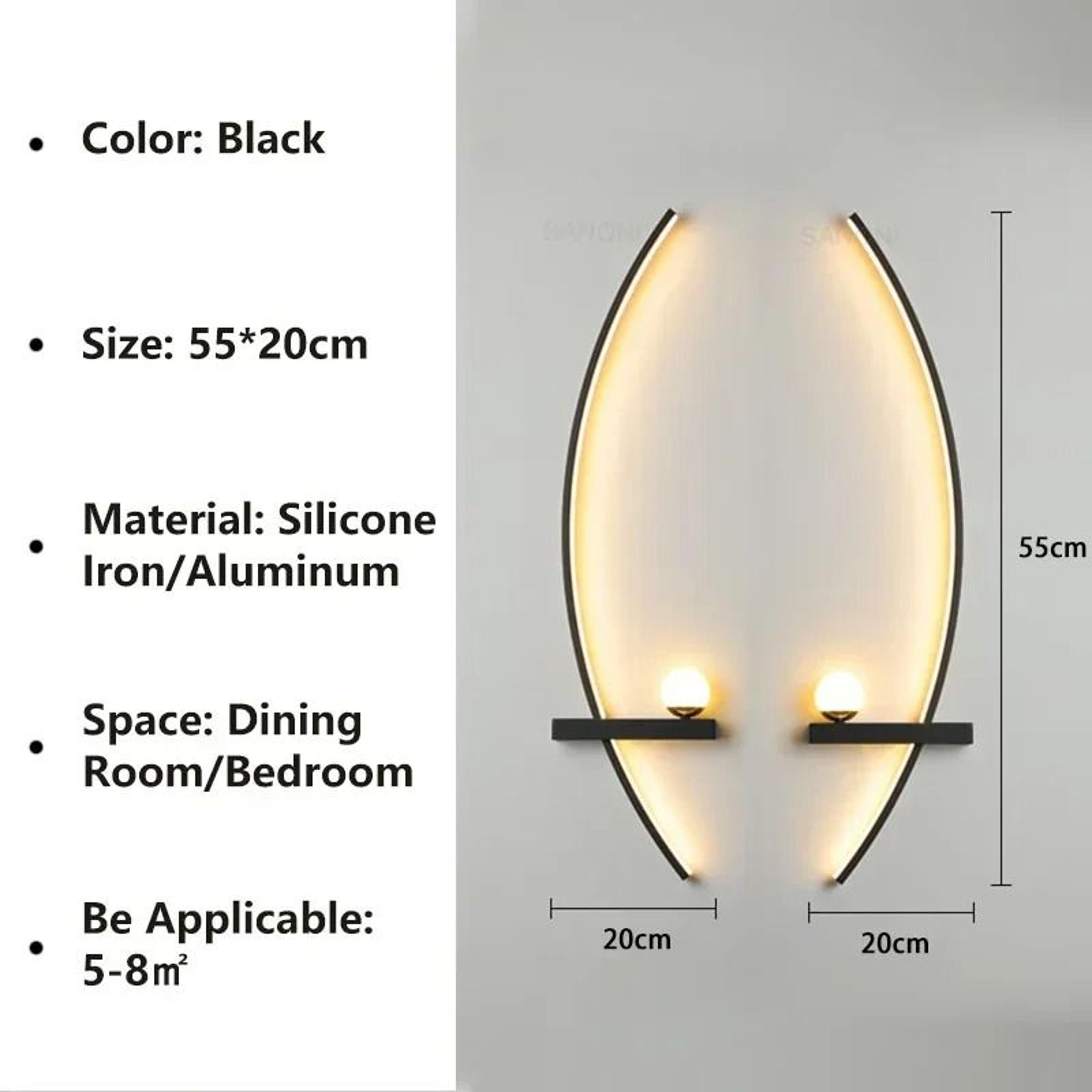Nordic LED Linear Stripe Wall Lamp Modern Wall Sconce For Bedroom Living Room  Stairs 10