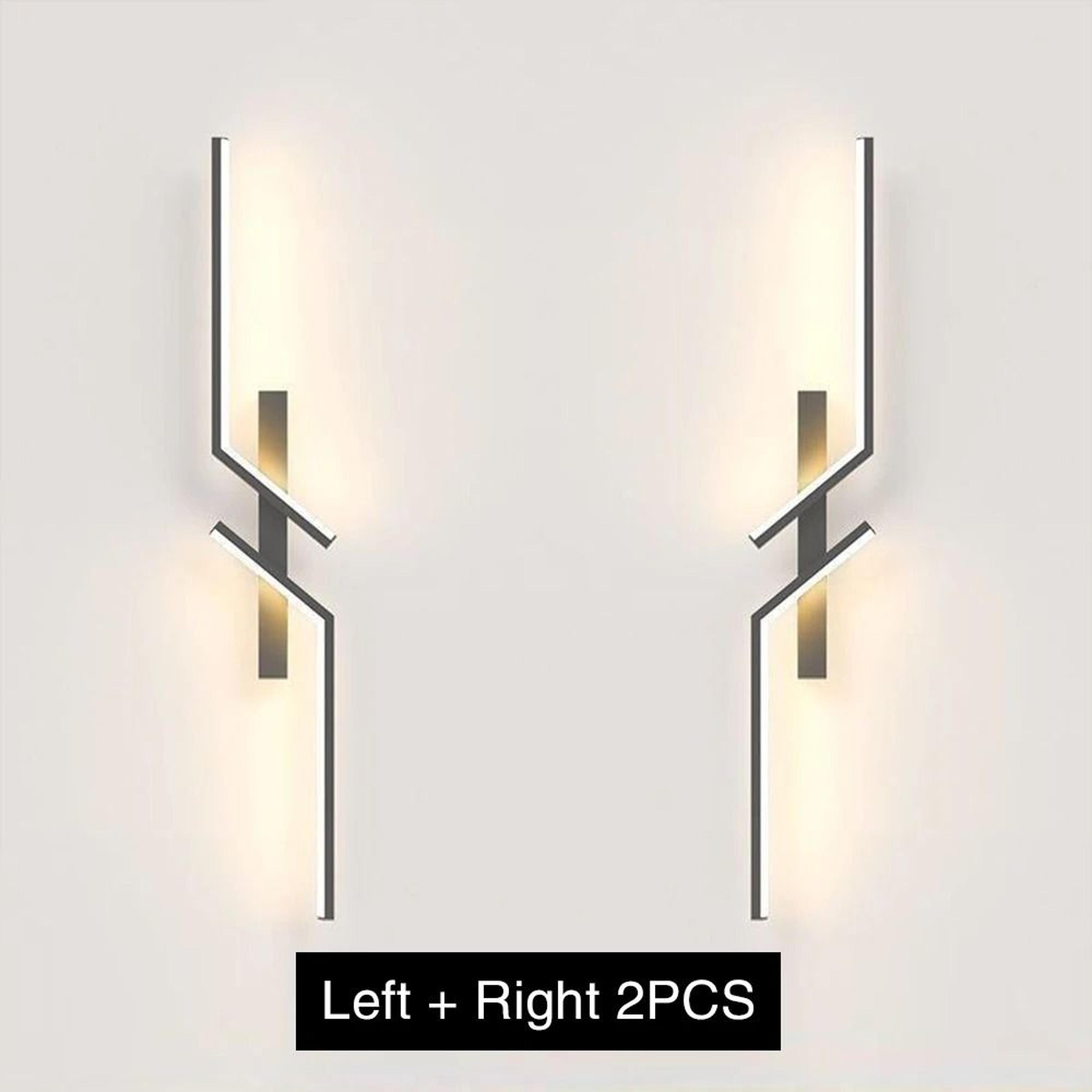 Modern Minimalist 3Color LED Wall Sconce Indoor Background Lamp For Bedroom Bedside  Living Room TV 8