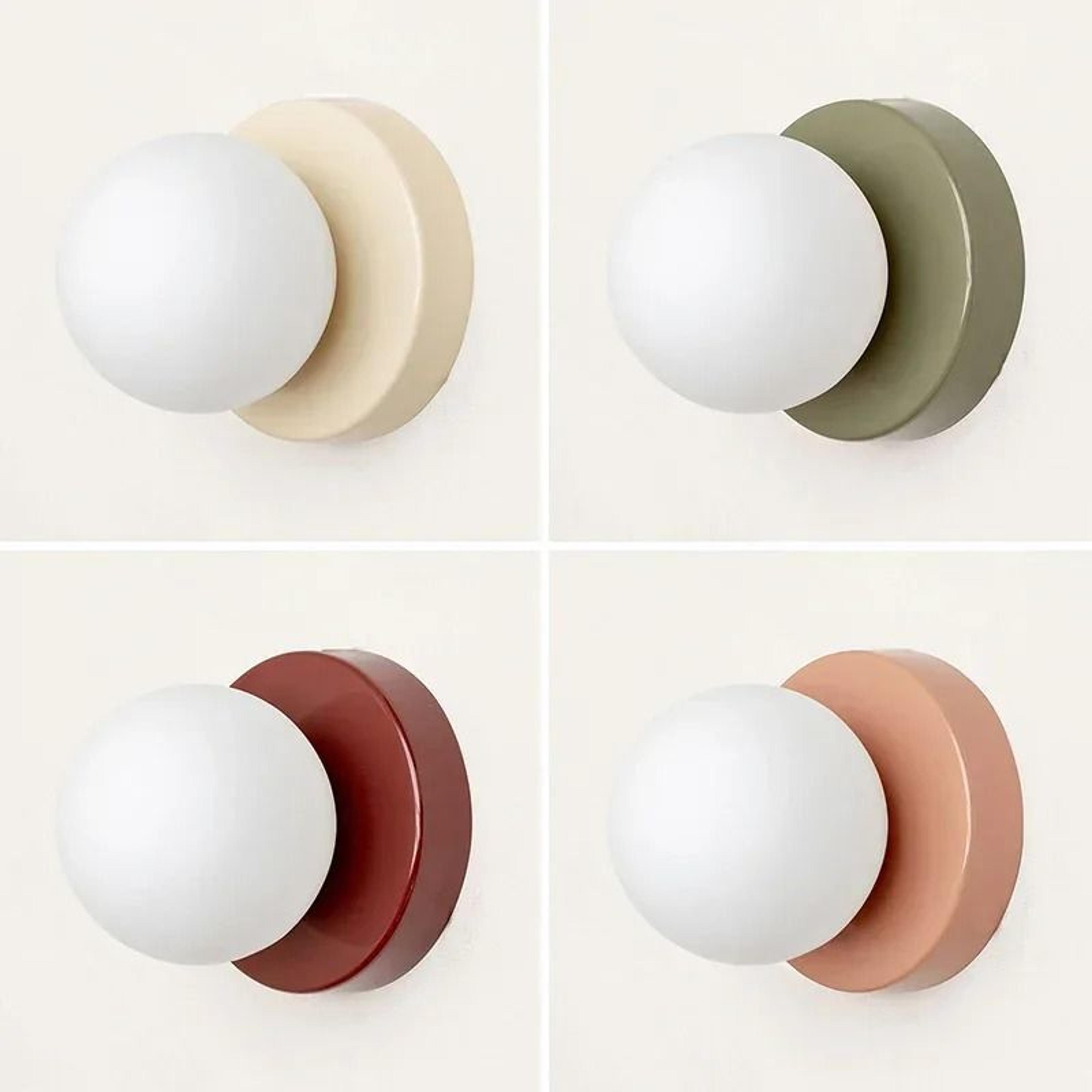 Nordic Minimalist G9 Glass Orb Wall Lamp Modern Globe Sconce For Bedroom Study  Staircase 2