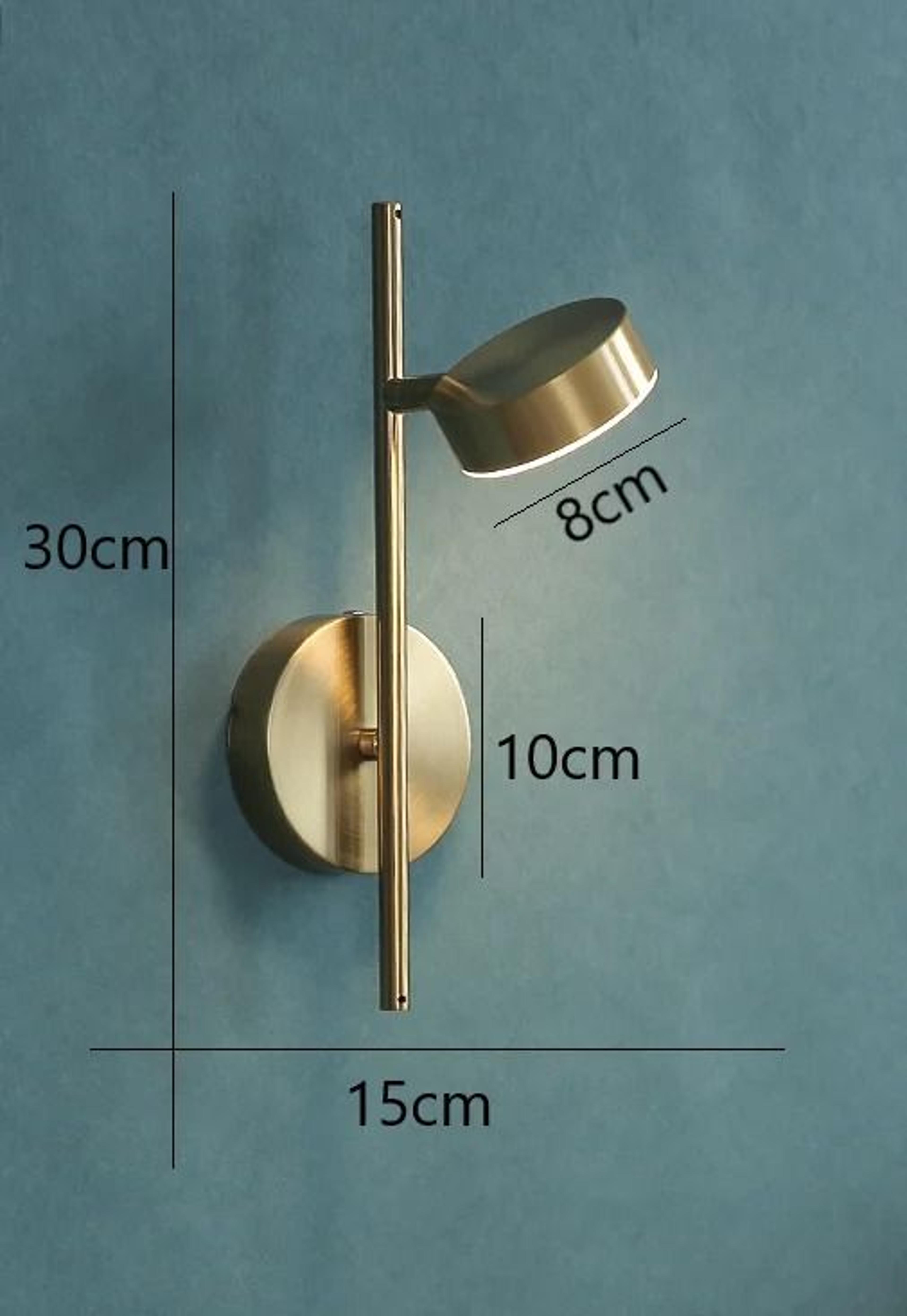 Nordic Simple Adjustable Metal LED Wall Lamp Rotatable Sconce In Gold  Black For Bedroom  Study 8