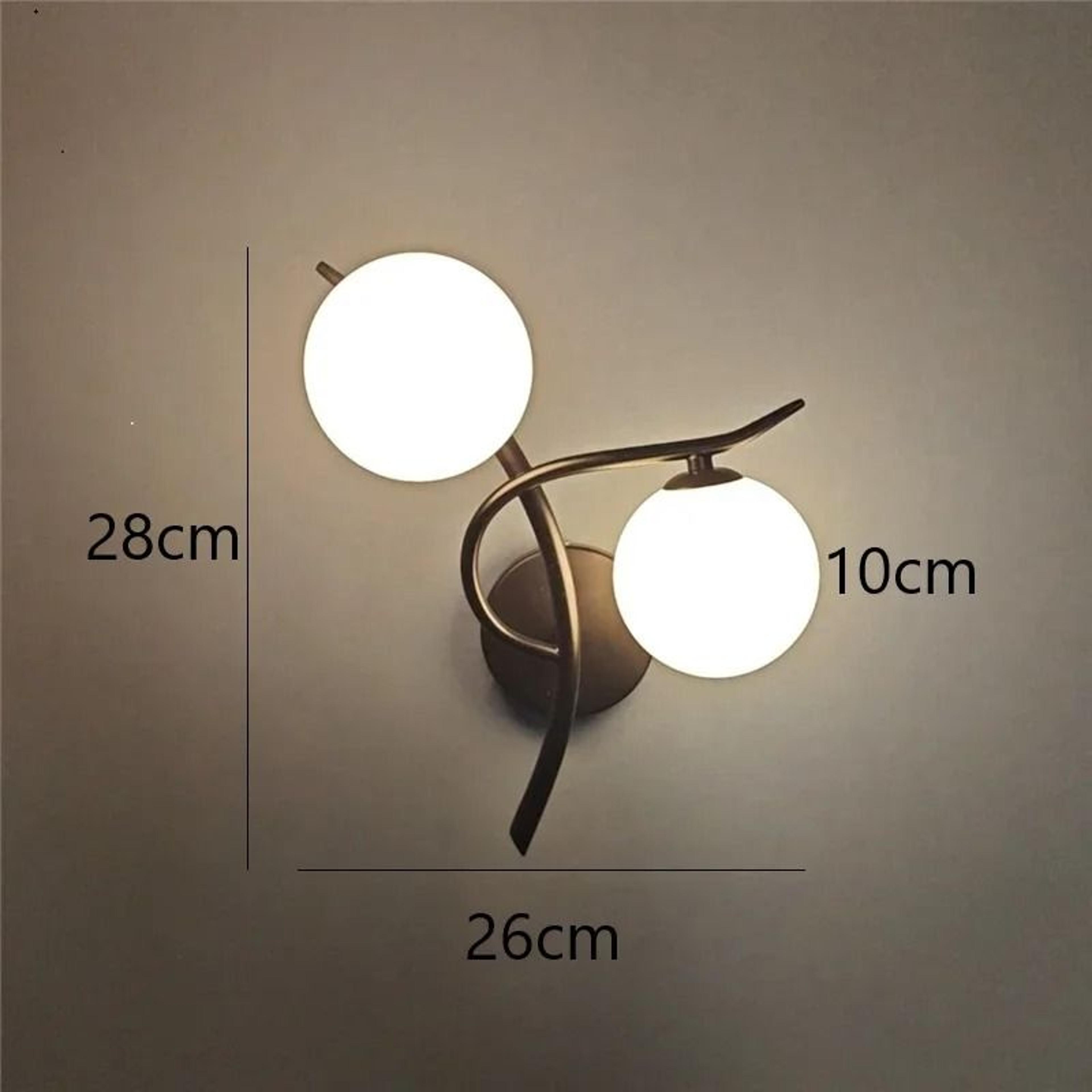 Nordic Modern Iron LED Wall Lamp Glass Ball Indoor Wall Sconce With G9 Base For Bedroom Learning  C 9