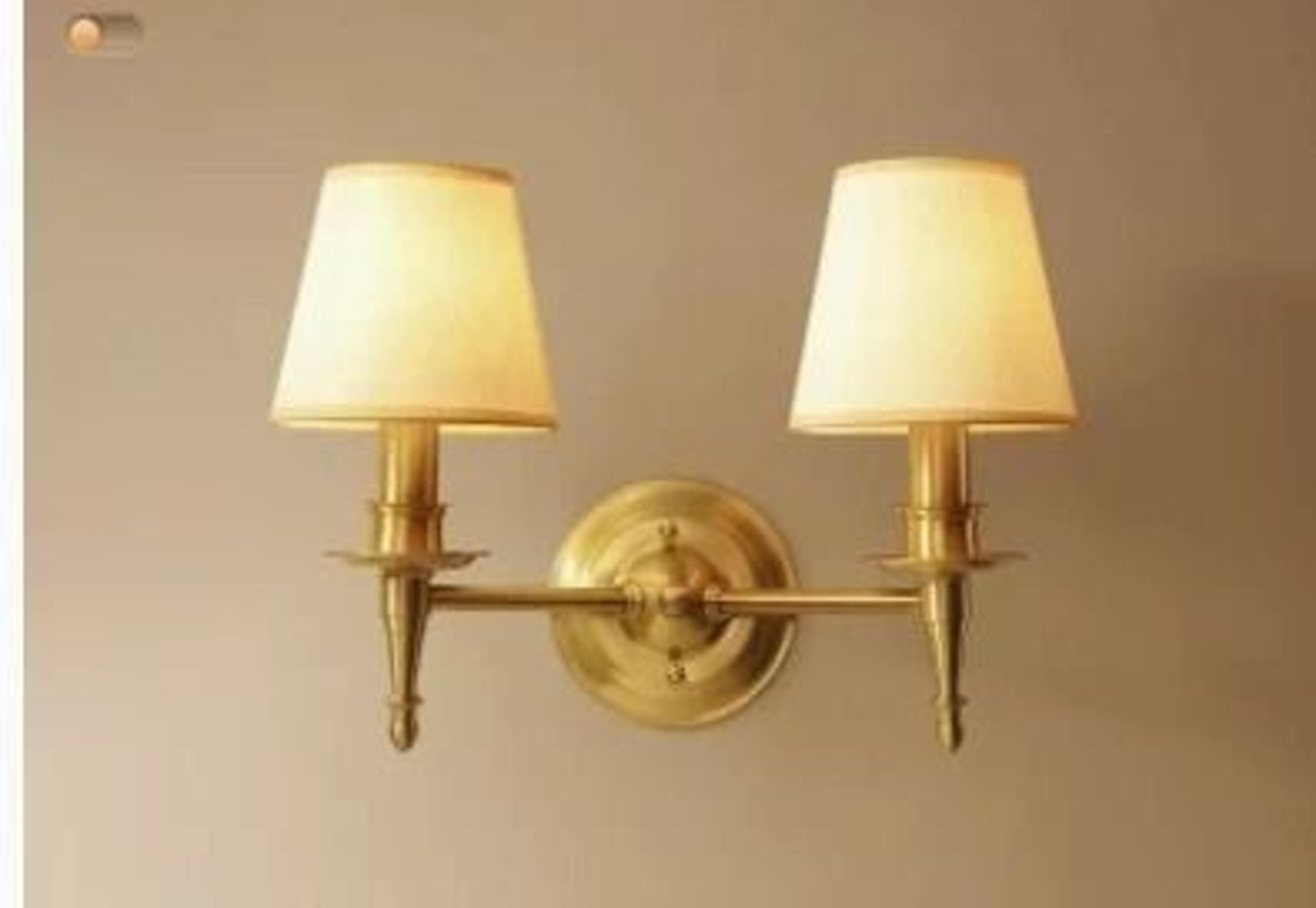 Full Copper American Modern LED Wall Lamp Solid Brass Mirror Light  Sconce For Bedroom Living Room  7