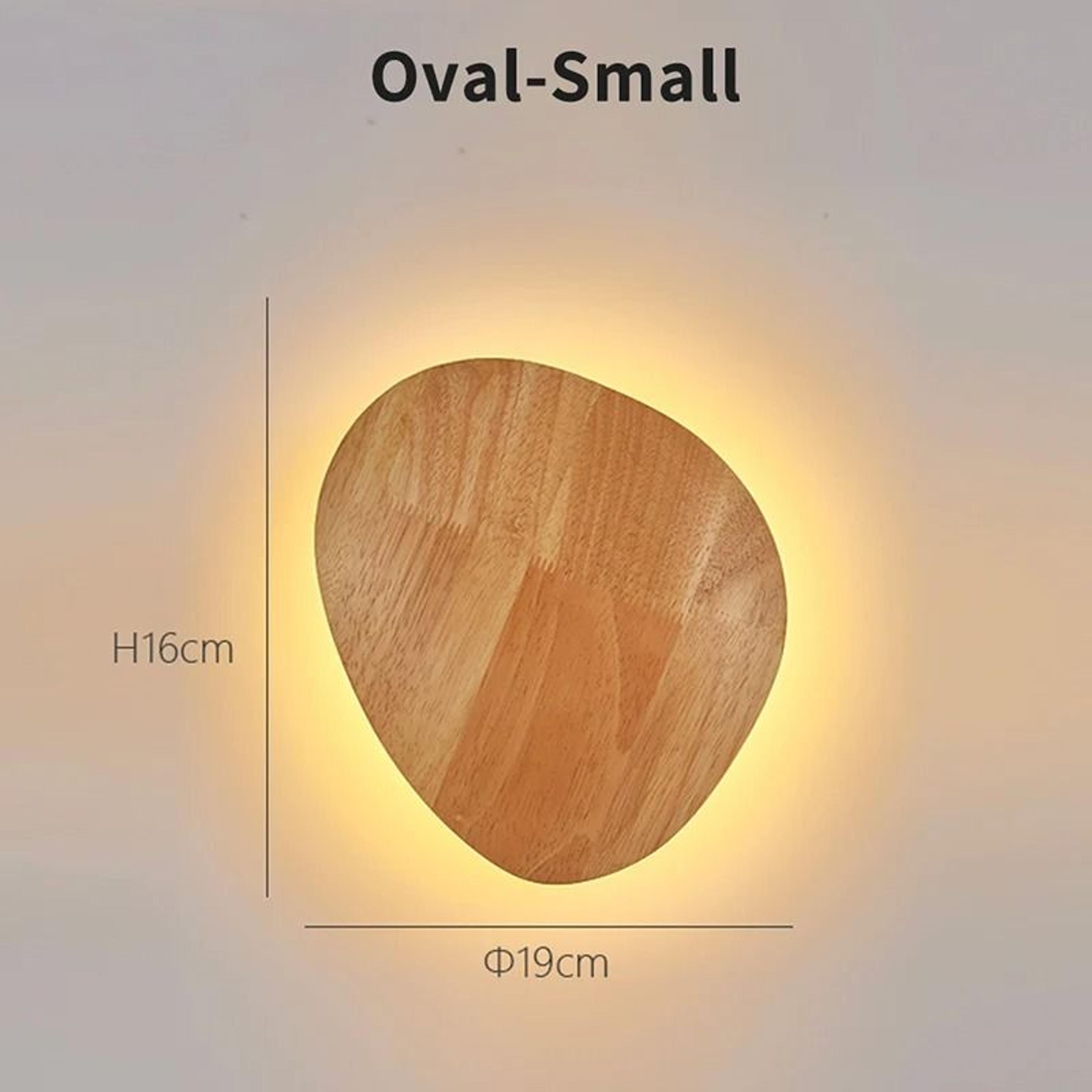 Nordic Circular Wooden LED Wall Lamp For Bedroom  Staircase 6