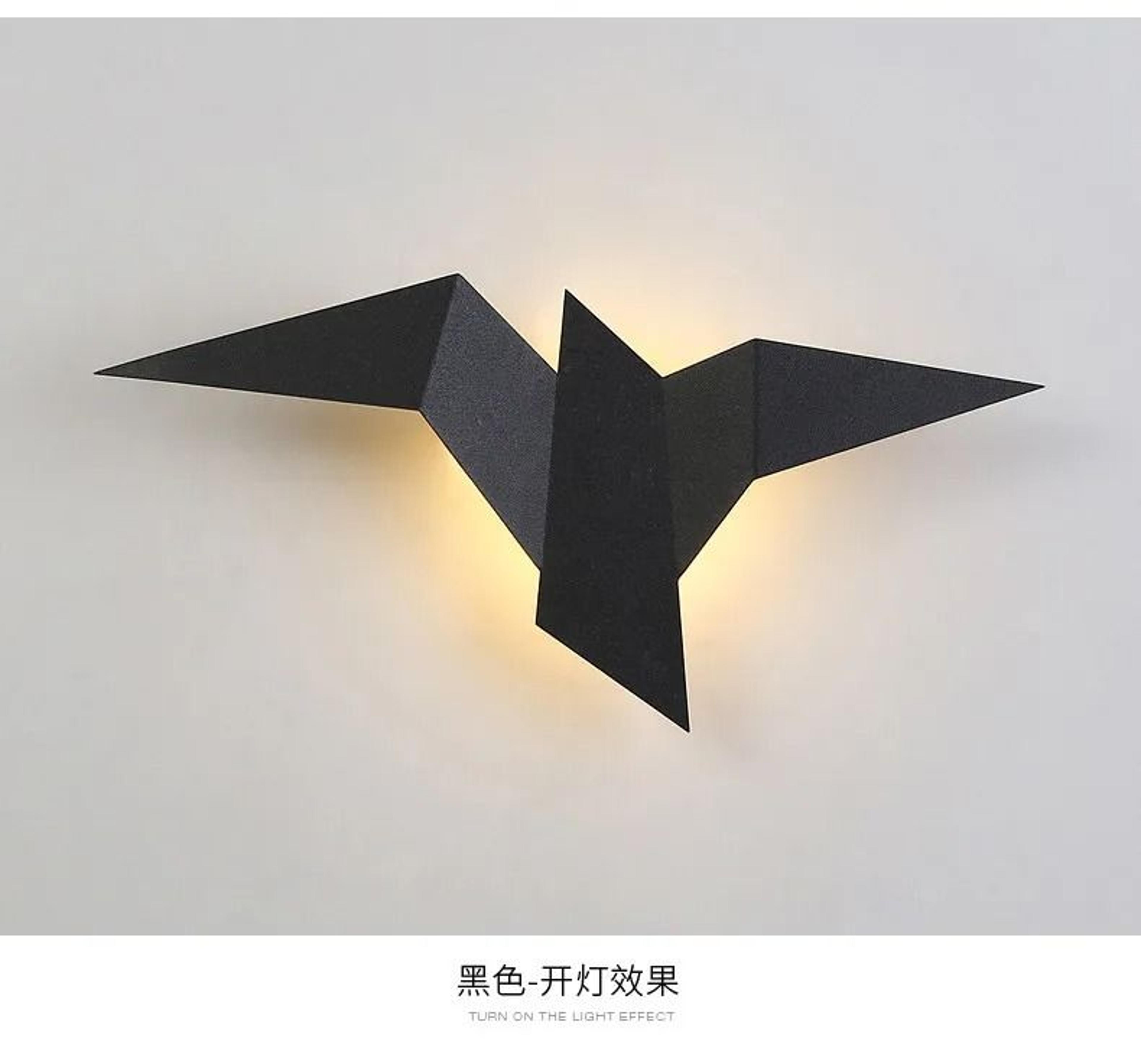 Nordic Origami Bird LED Wall Lamp Modern Bedside Sconce 6