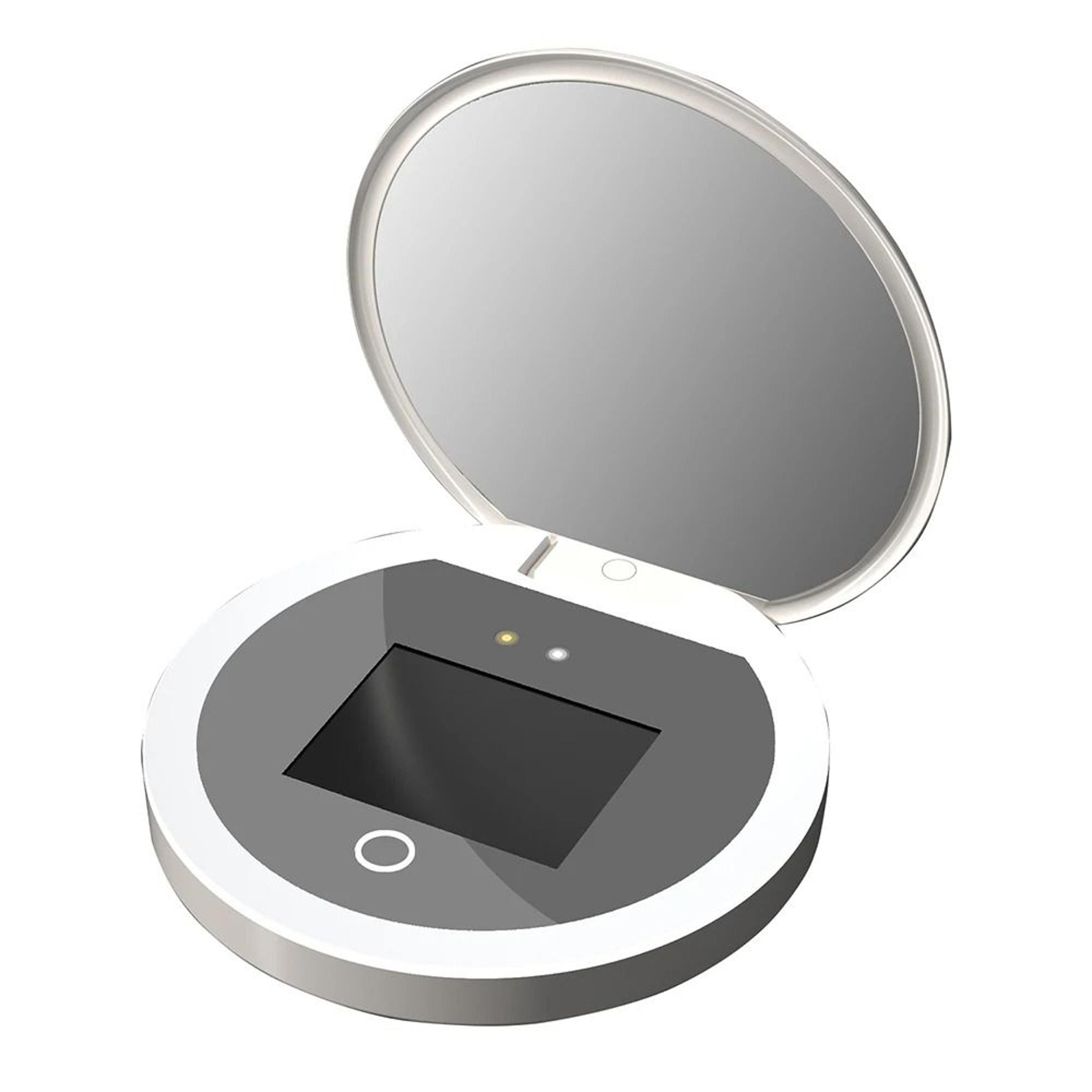 TJMIR UV Smart Sunscreen Portable LED Makeup Mirror With UV Detection 6