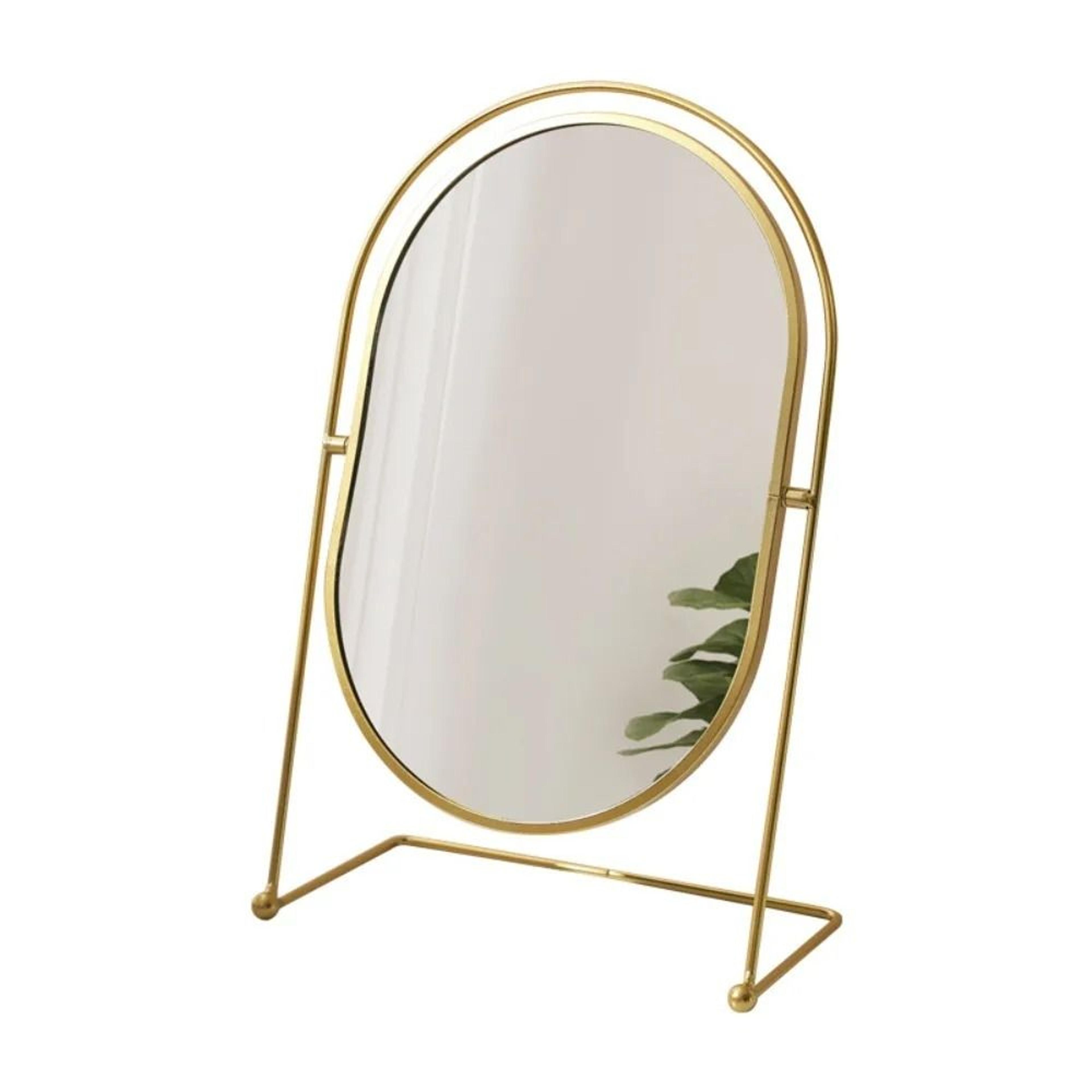 Iron Art Nordic Oval Desktop Vanity Mirror With 360 Swivel Rotation 6