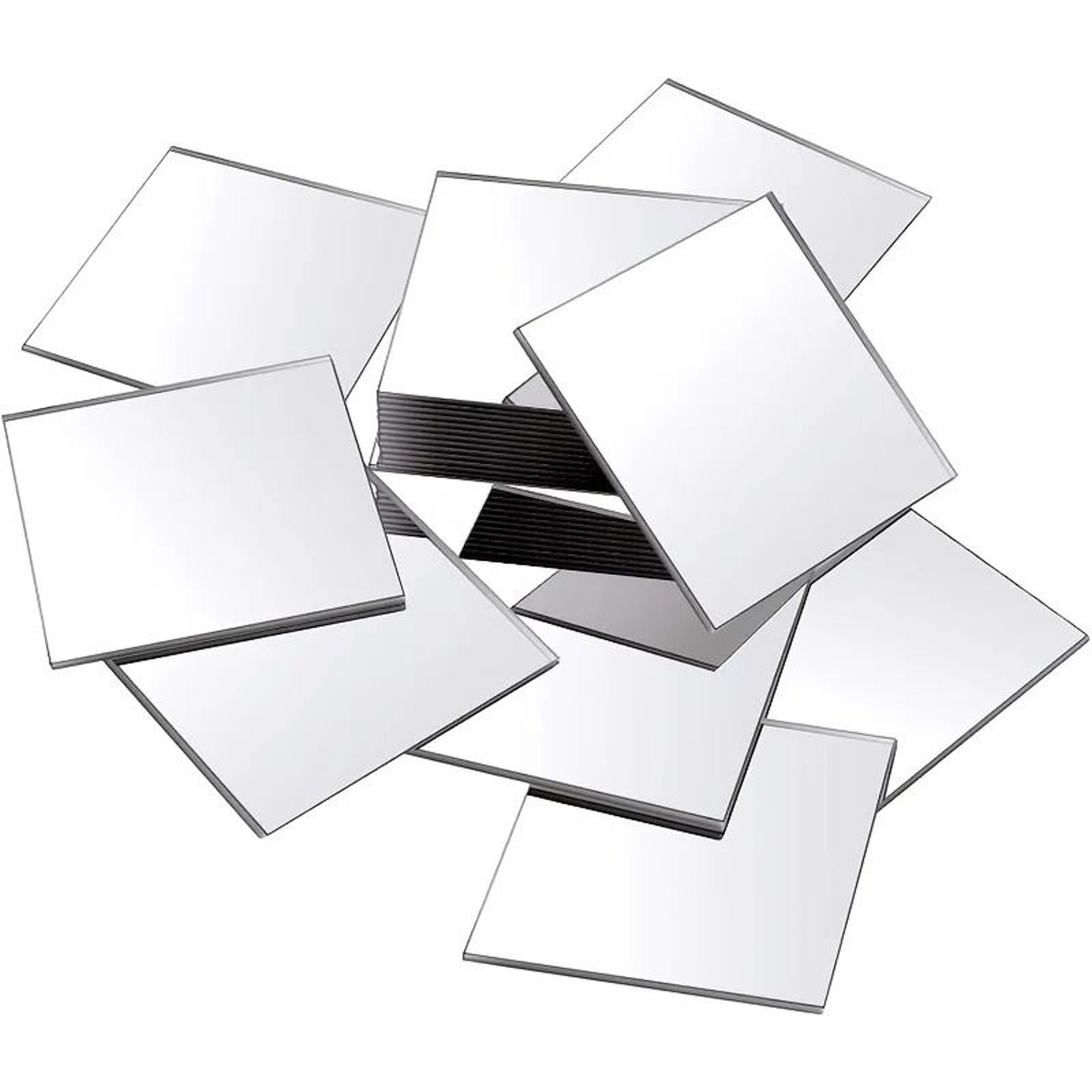 YITAPE 50mm SelfAdhesive Acrylic Square Mirror Tiles For DIY Crafts  Wall Decor 20PCS 2