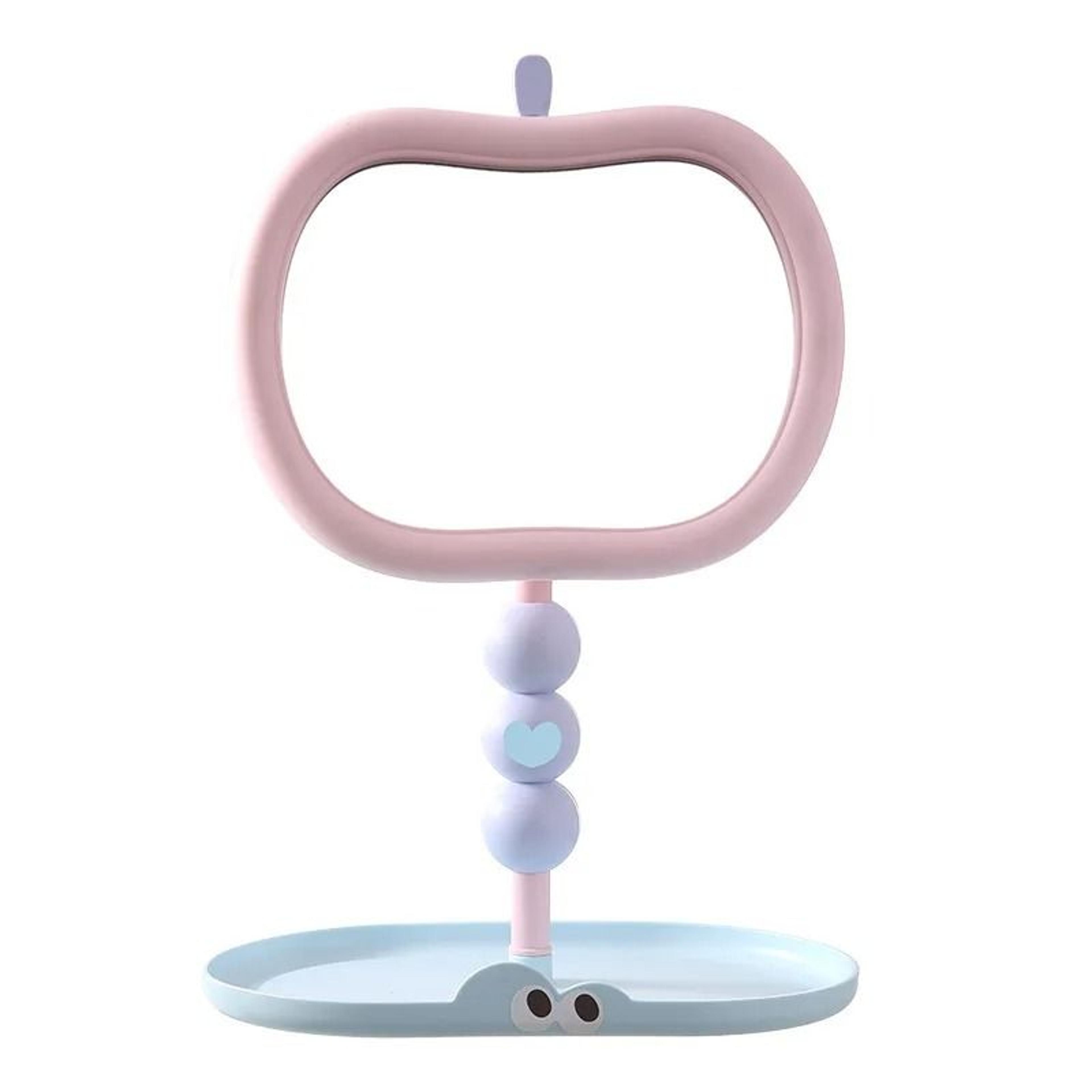 Large Rotating AppleShaped Desktop Makeup Mirror For Bedroom  Dorm Vanity 6