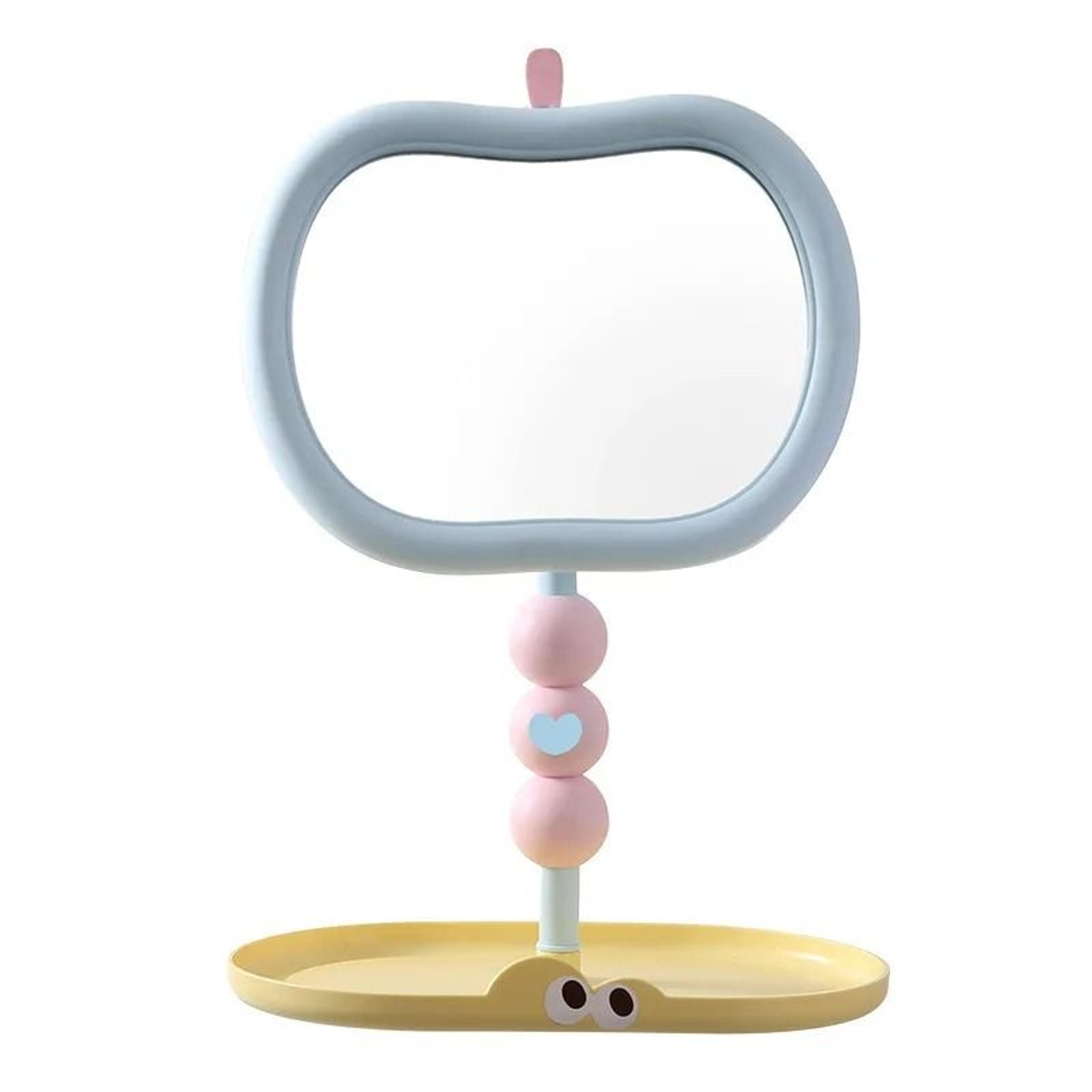 Large Rotating AppleShaped Desktop Makeup Mirror For Bedroom  Dorm Vanity 5
