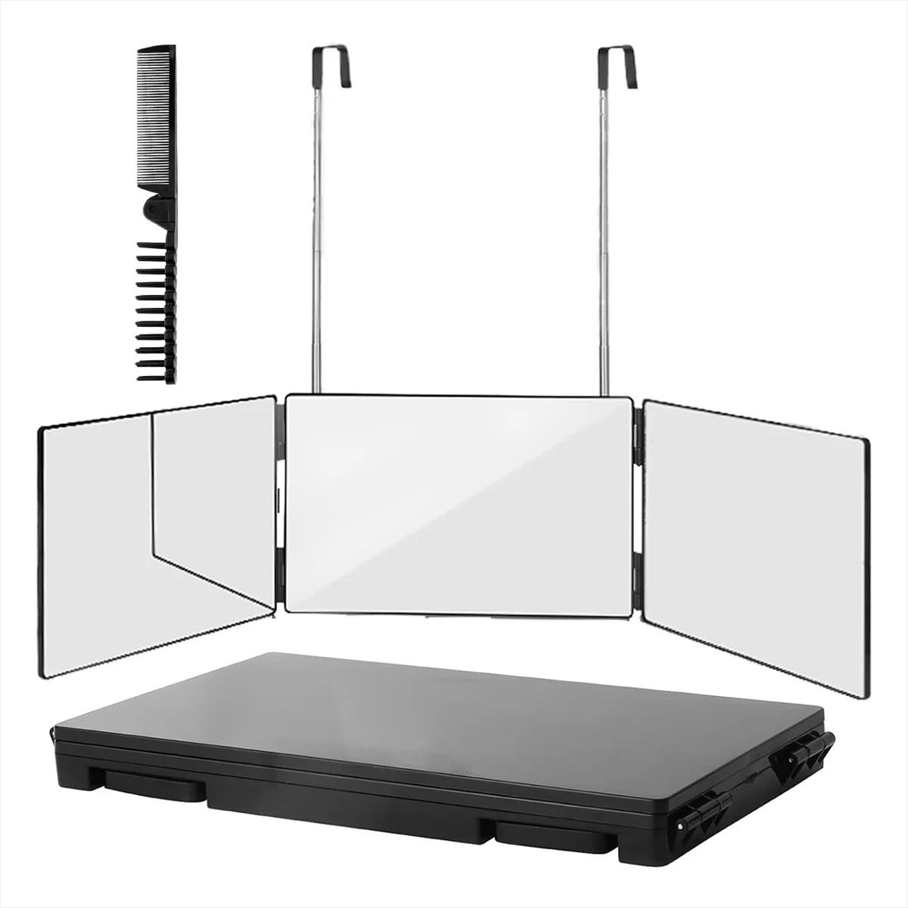 Travel 360 Trifold Vanity Mirror With Telescoping Hooks 12