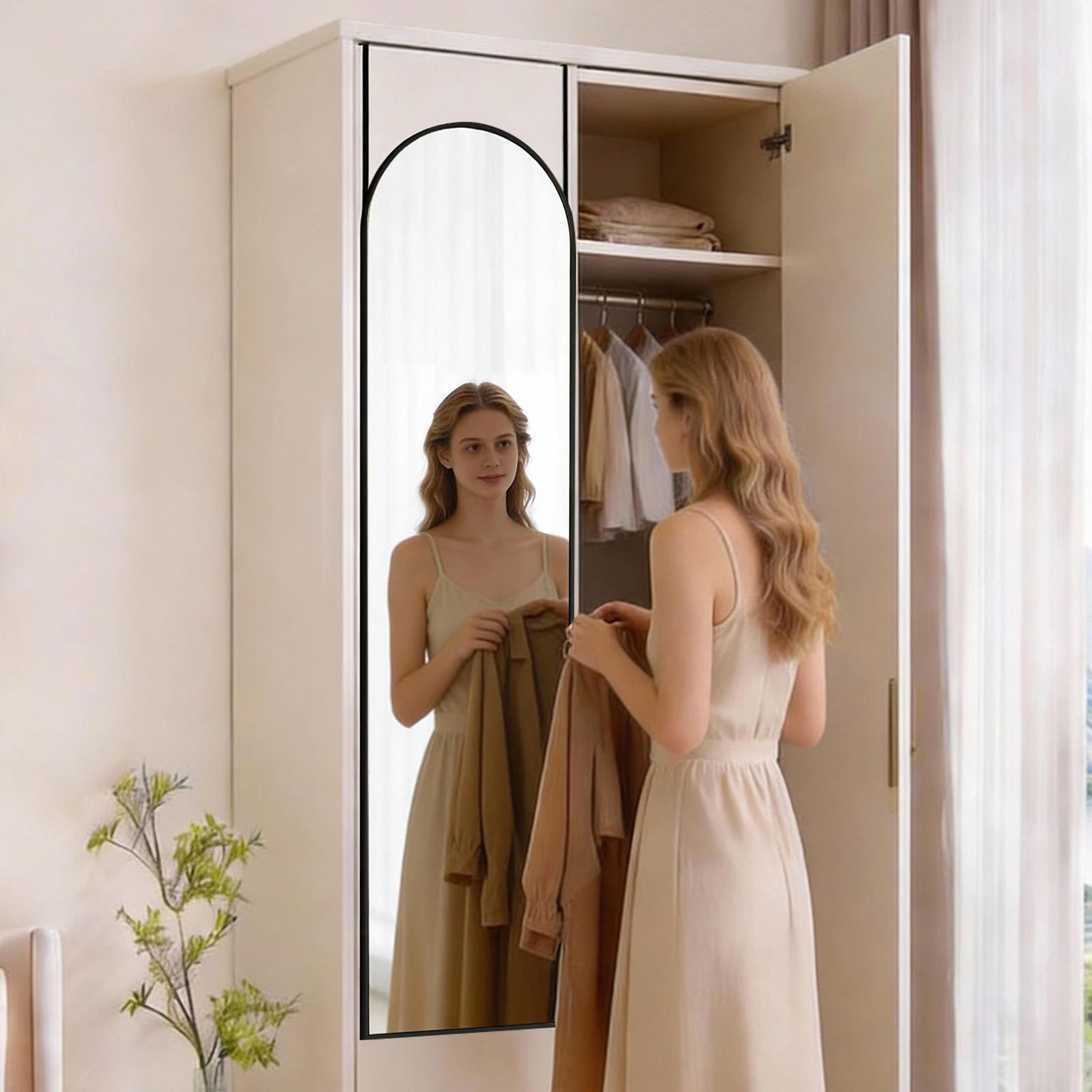 JHK 47x14 Full Length Wall Mirror Standing Hanging Or Leaning With Aluminum Alloy Frame 4