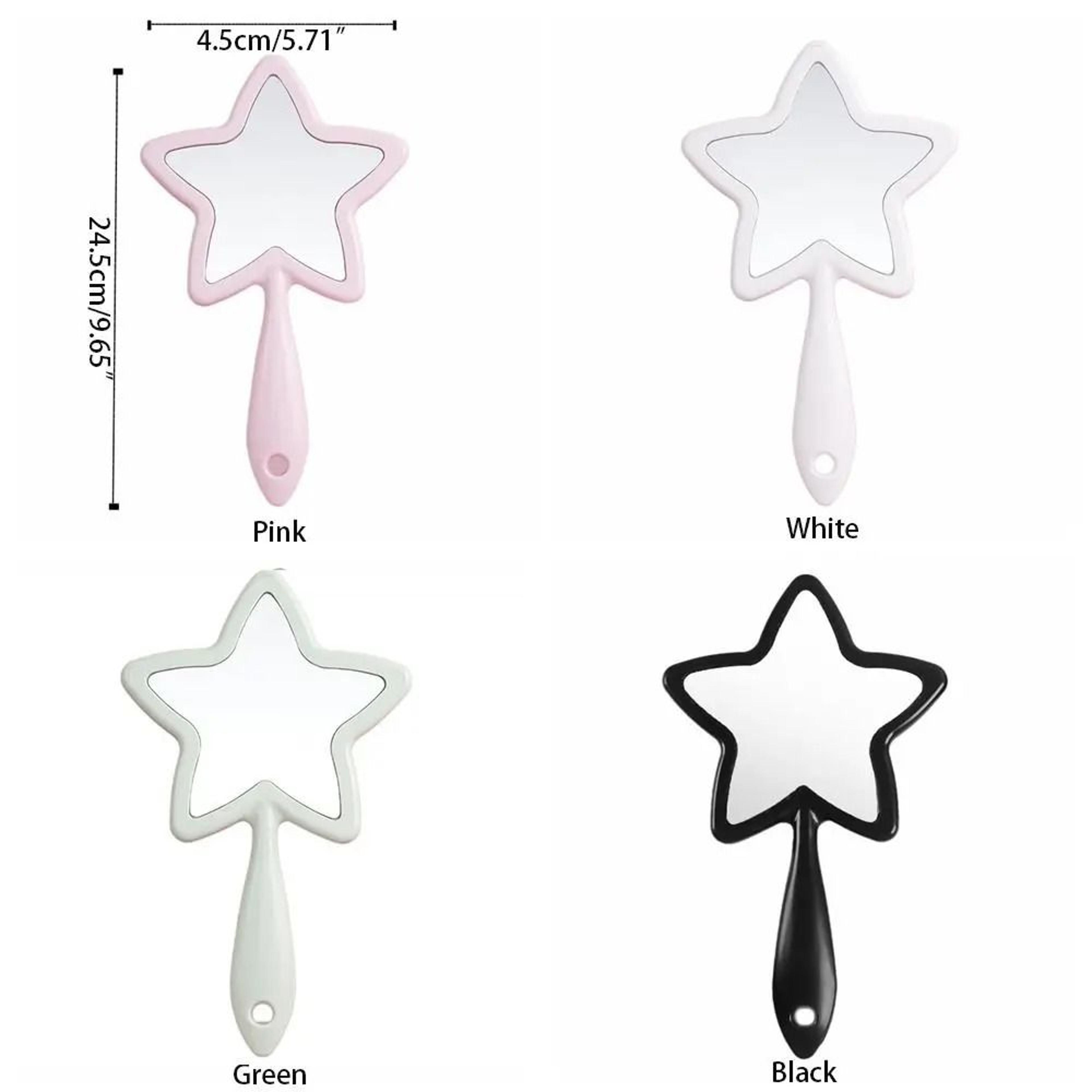 Creative Pentagram Handheld Makeup Mirror With Hanging Hole 5