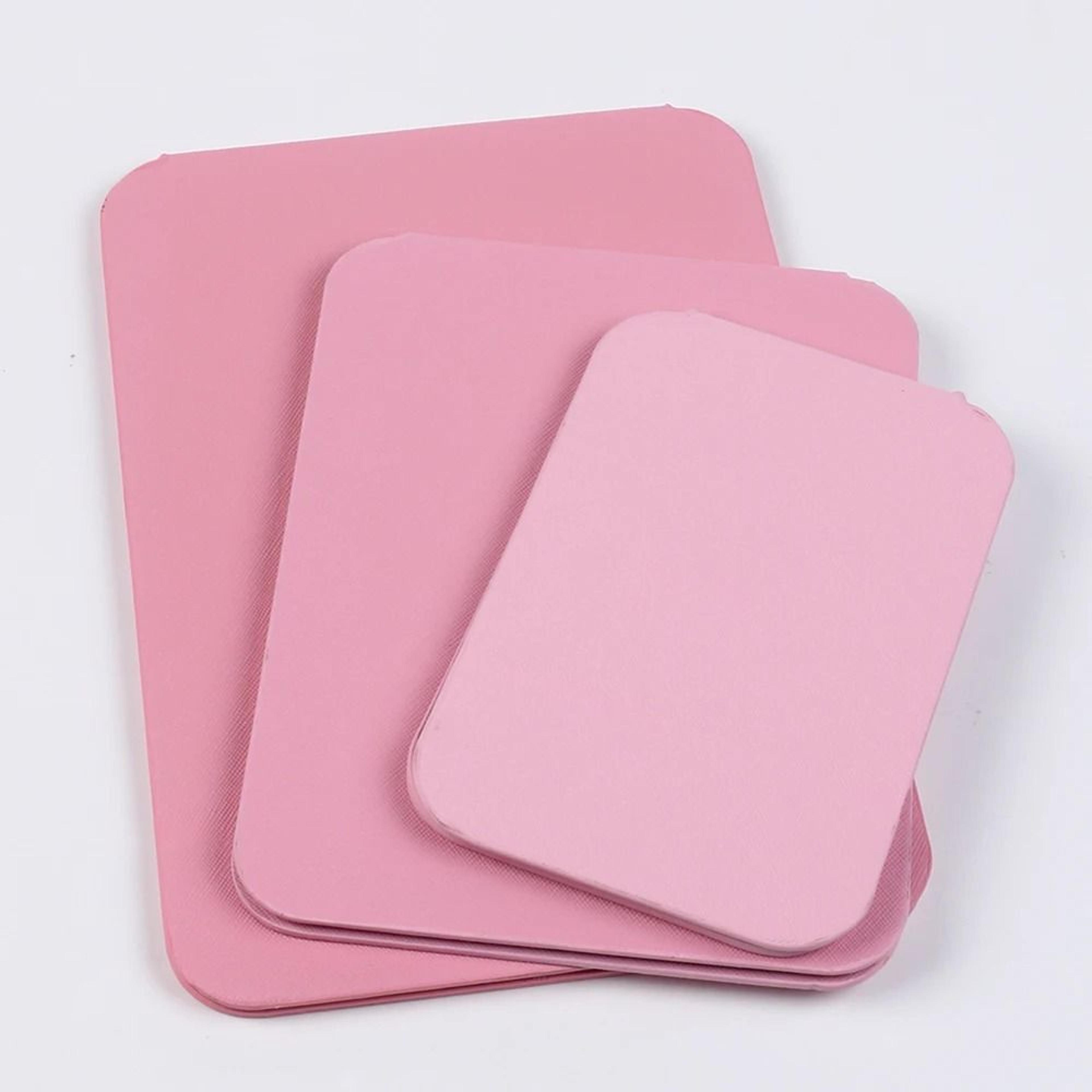 Desktop Foldable PU Leather Makeup Mirror With Tulip Pattern 1