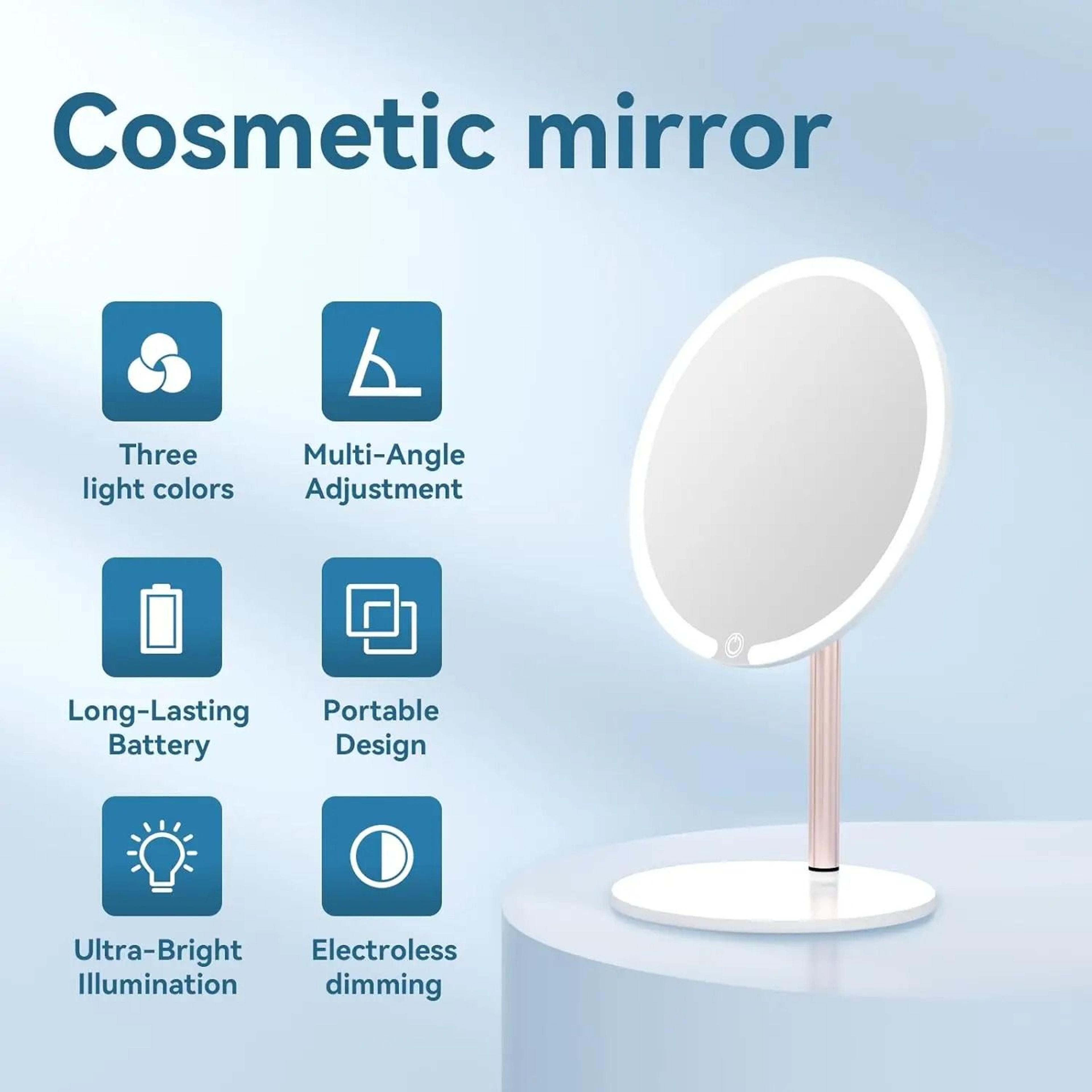 Portable LED Vanity Makeup Mirror With Touch Control  3Speed Brightness 5