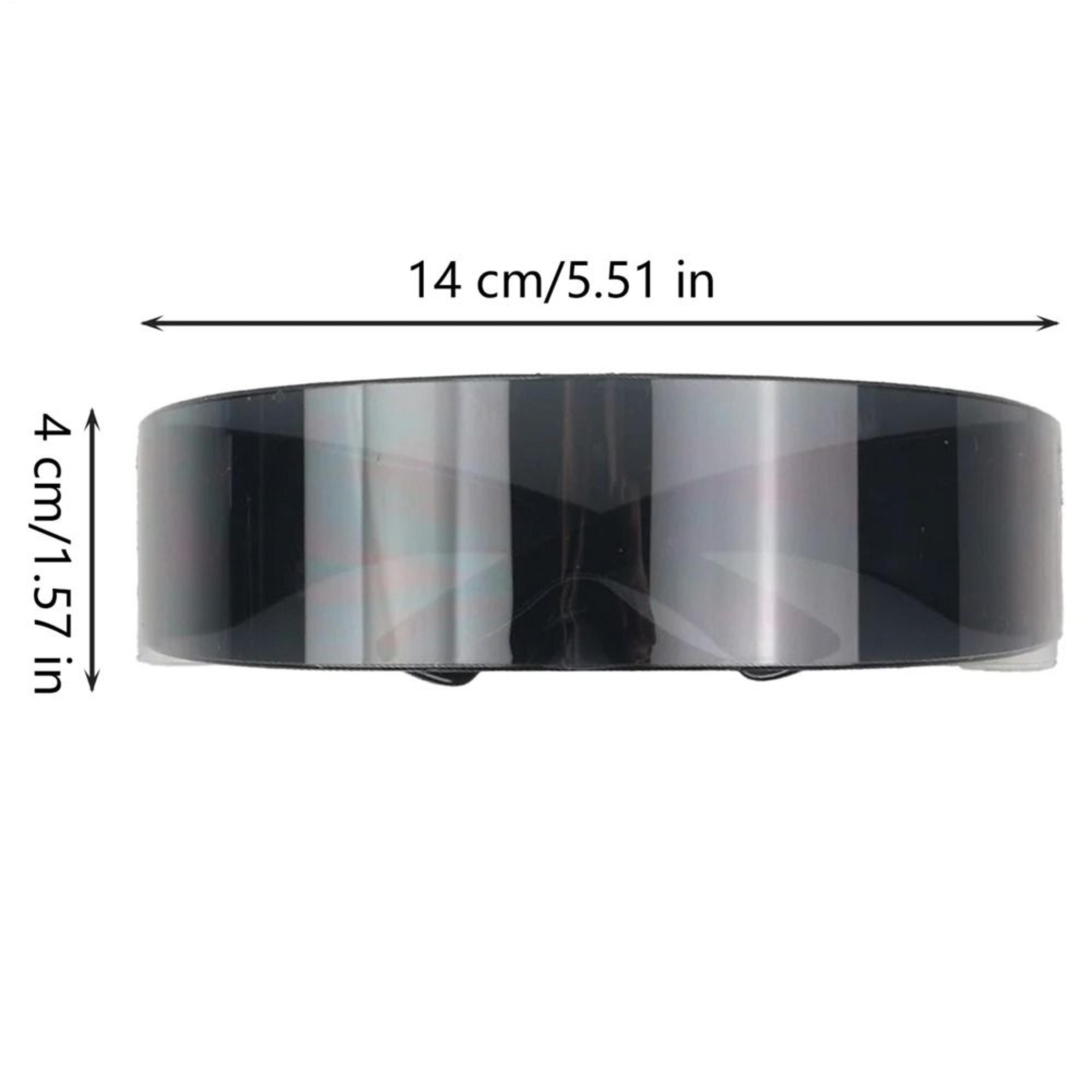 Futuristic Cyber Cyclops Rimless Visor Sunglasses With UV400 Protection 9