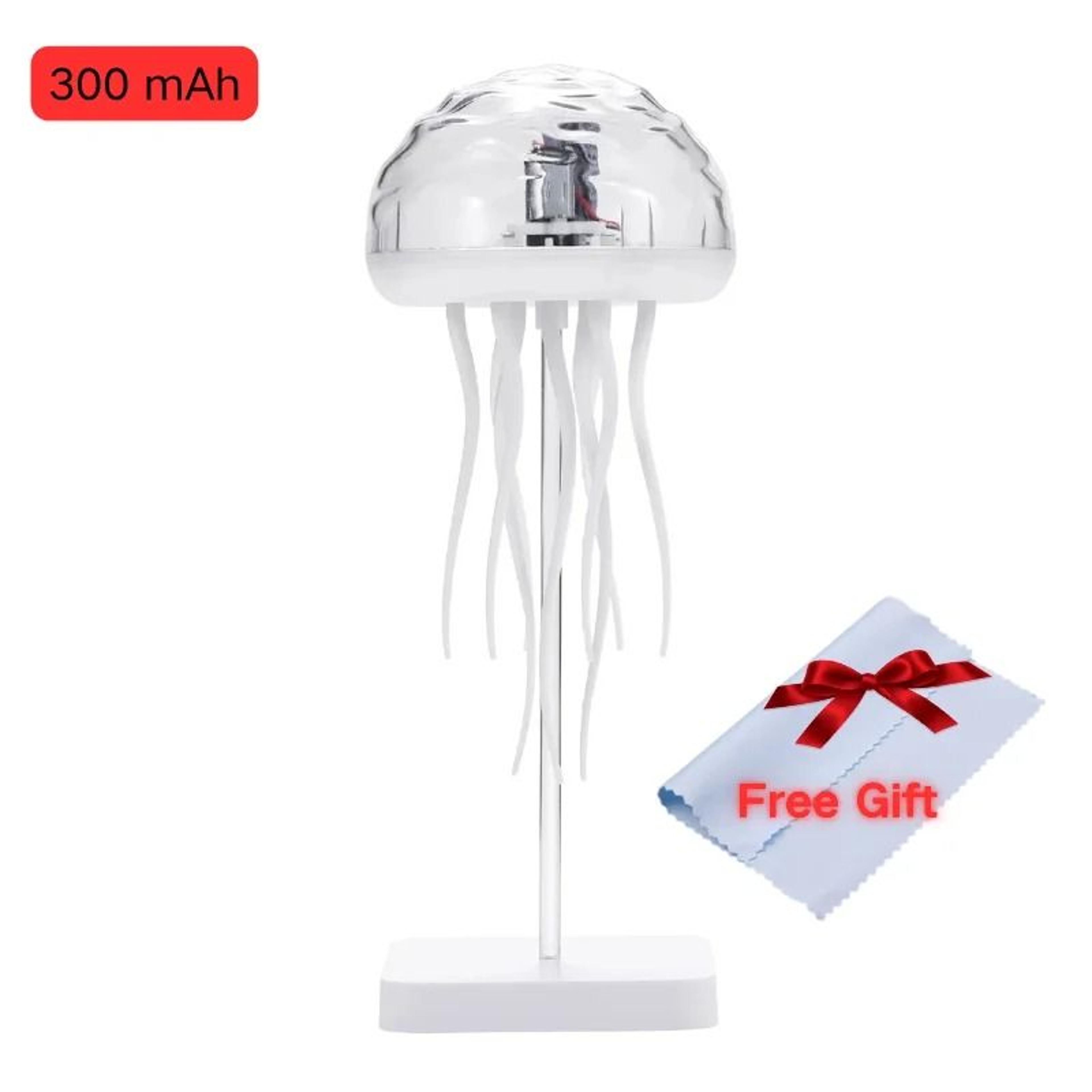 Cute Cartoon Jellyfish VoiceControlled Rotating RGB LED Night Light  Bedside Lamp 7