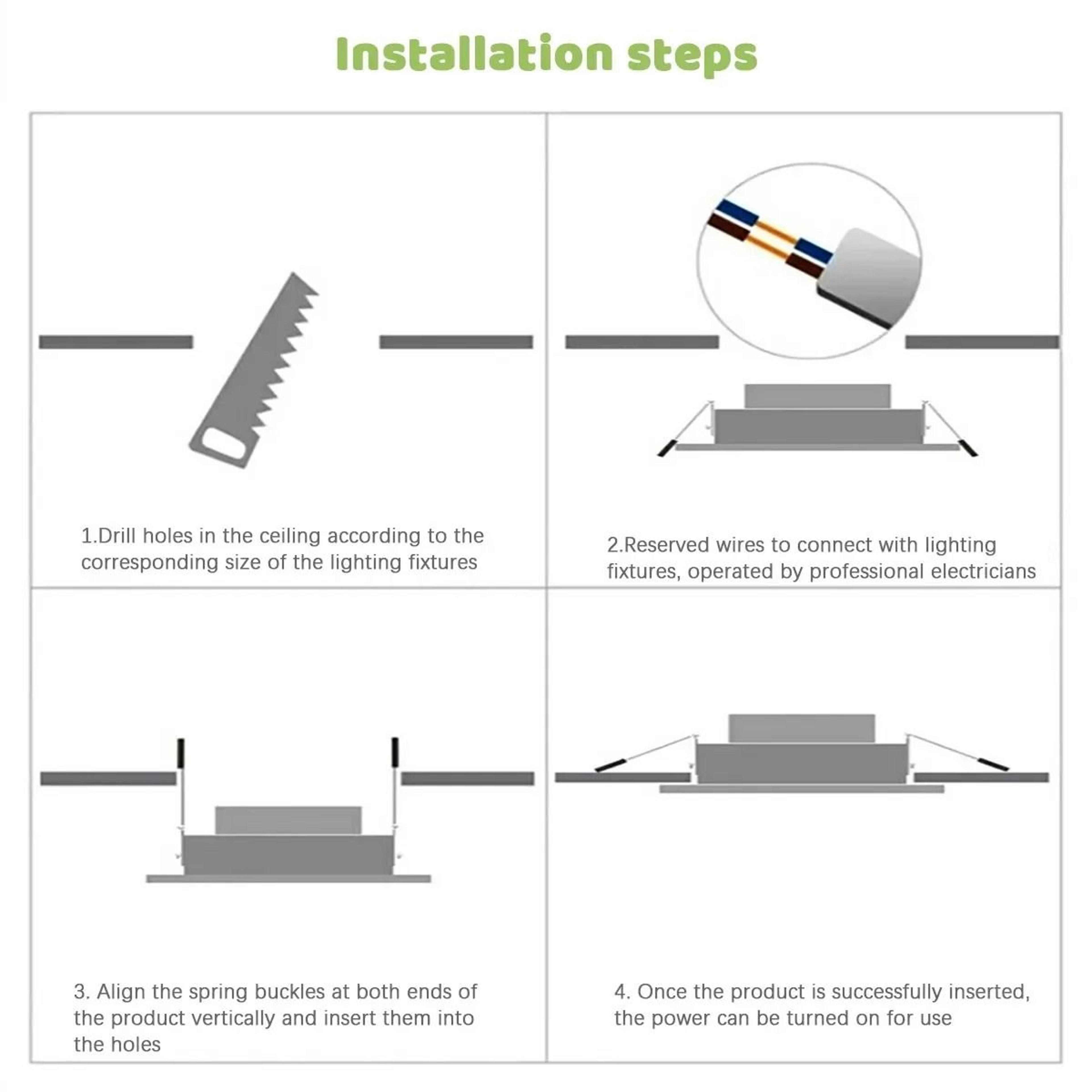 10Pack Modern UltraSlim Recessed LED Ceiling Downlights ThreeColor Dimming  High CRI 5