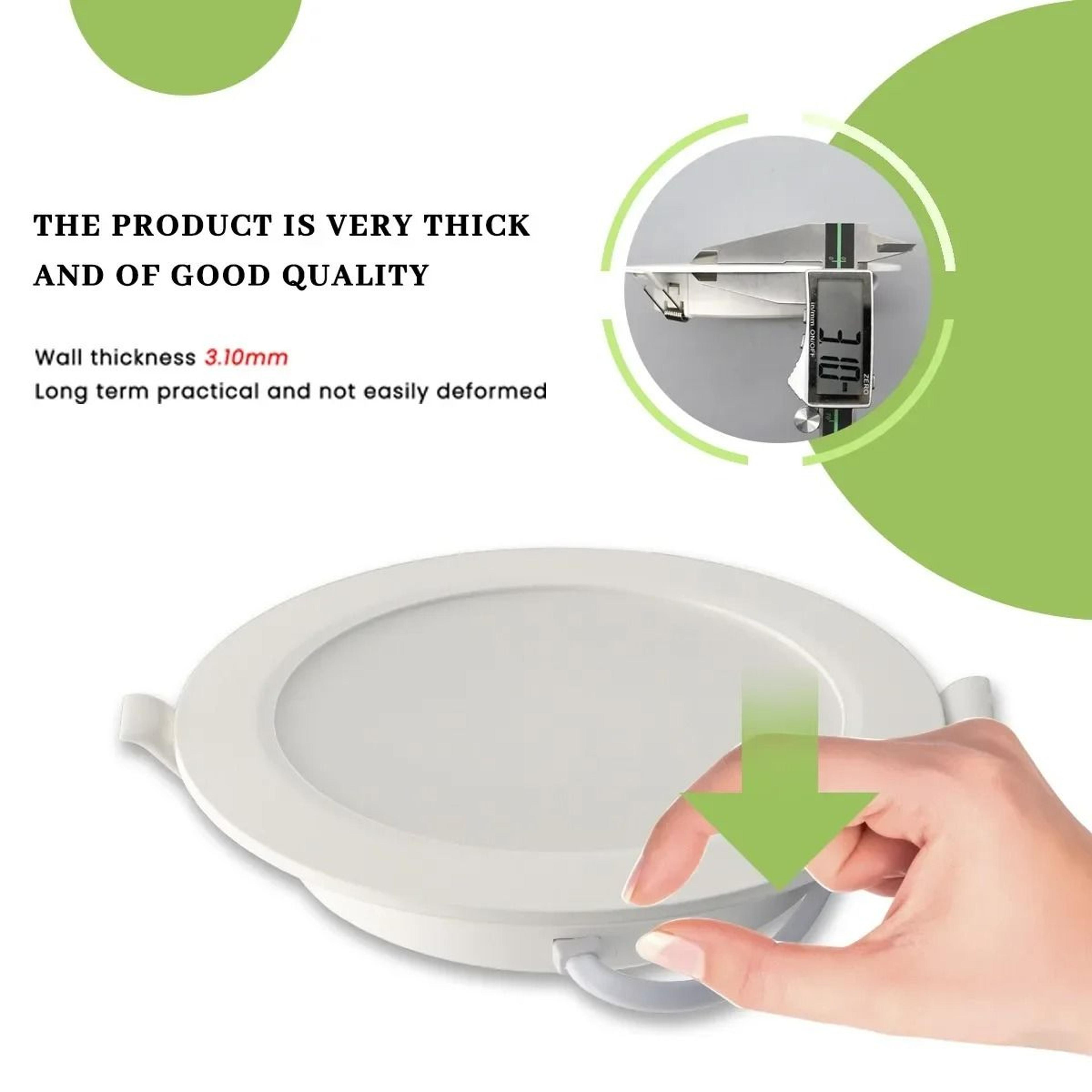 10Pack Modern UltraSlim Recessed LED Ceiling Downlights ThreeColor Dimming  High CRI 3