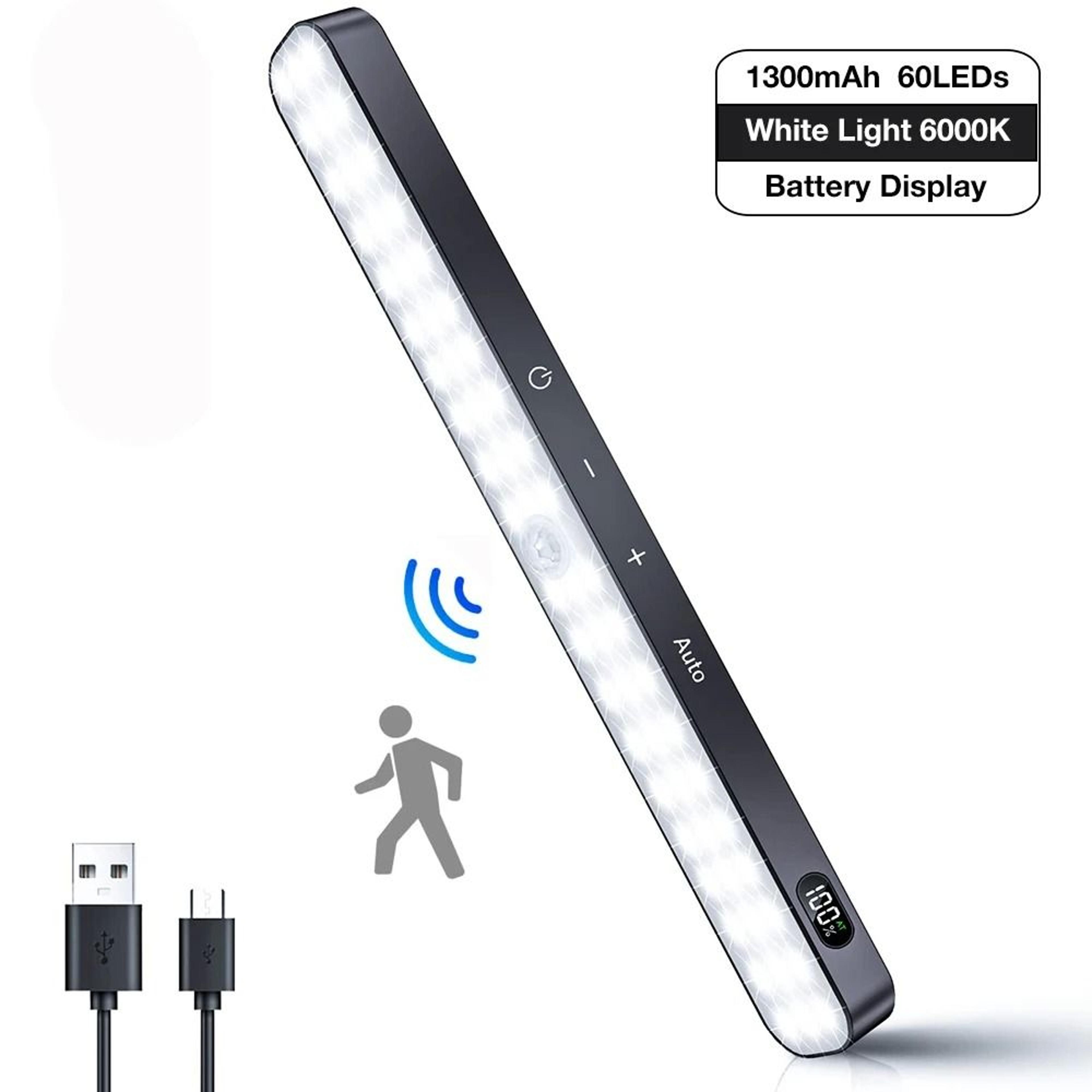 60LED UltraSlim Motion Sensor UnderCabinet Light  TouchDimmable Accent Lamp 8