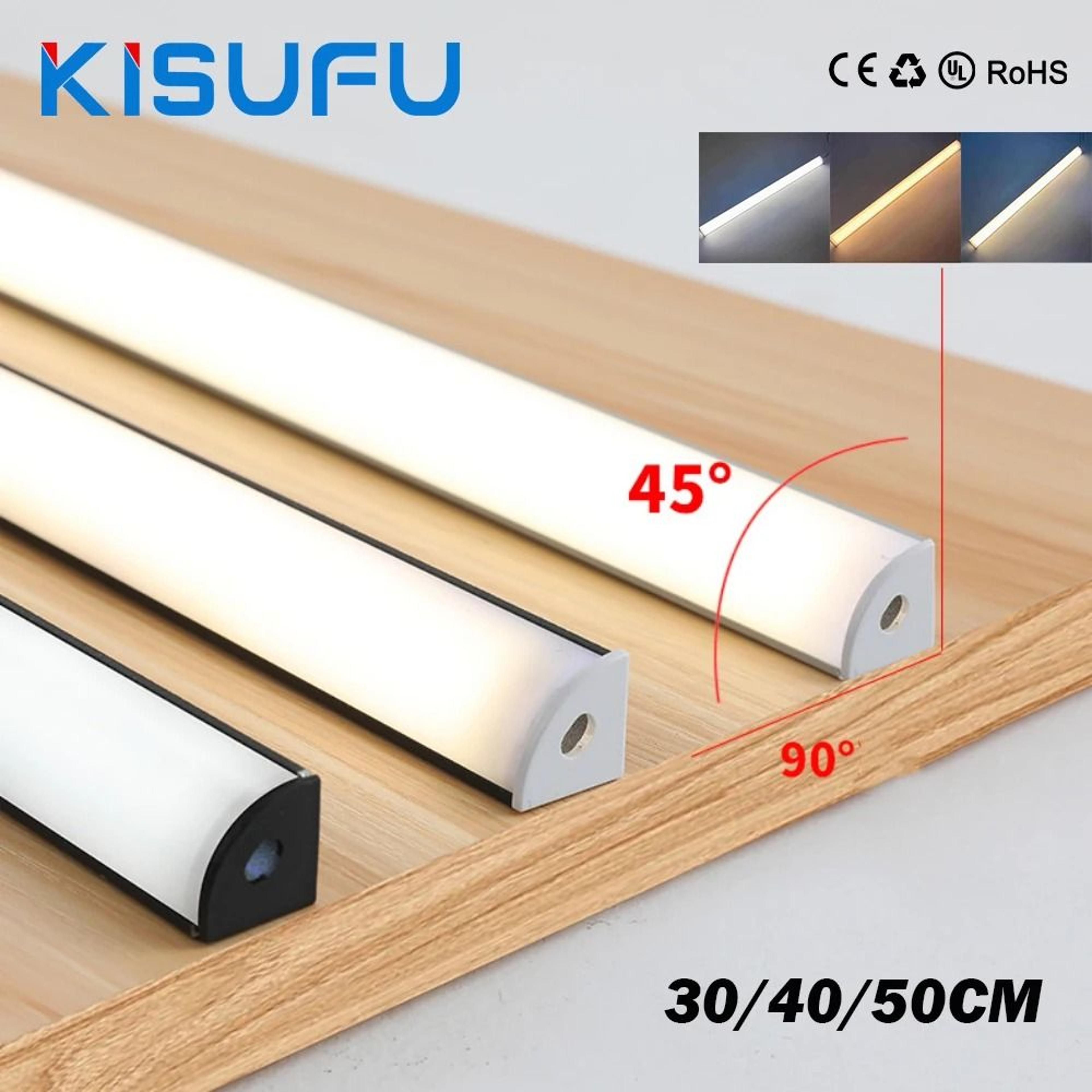 12v ultra-slim aluminum led cabinet bar light (30cm / 40cm / 50cm)