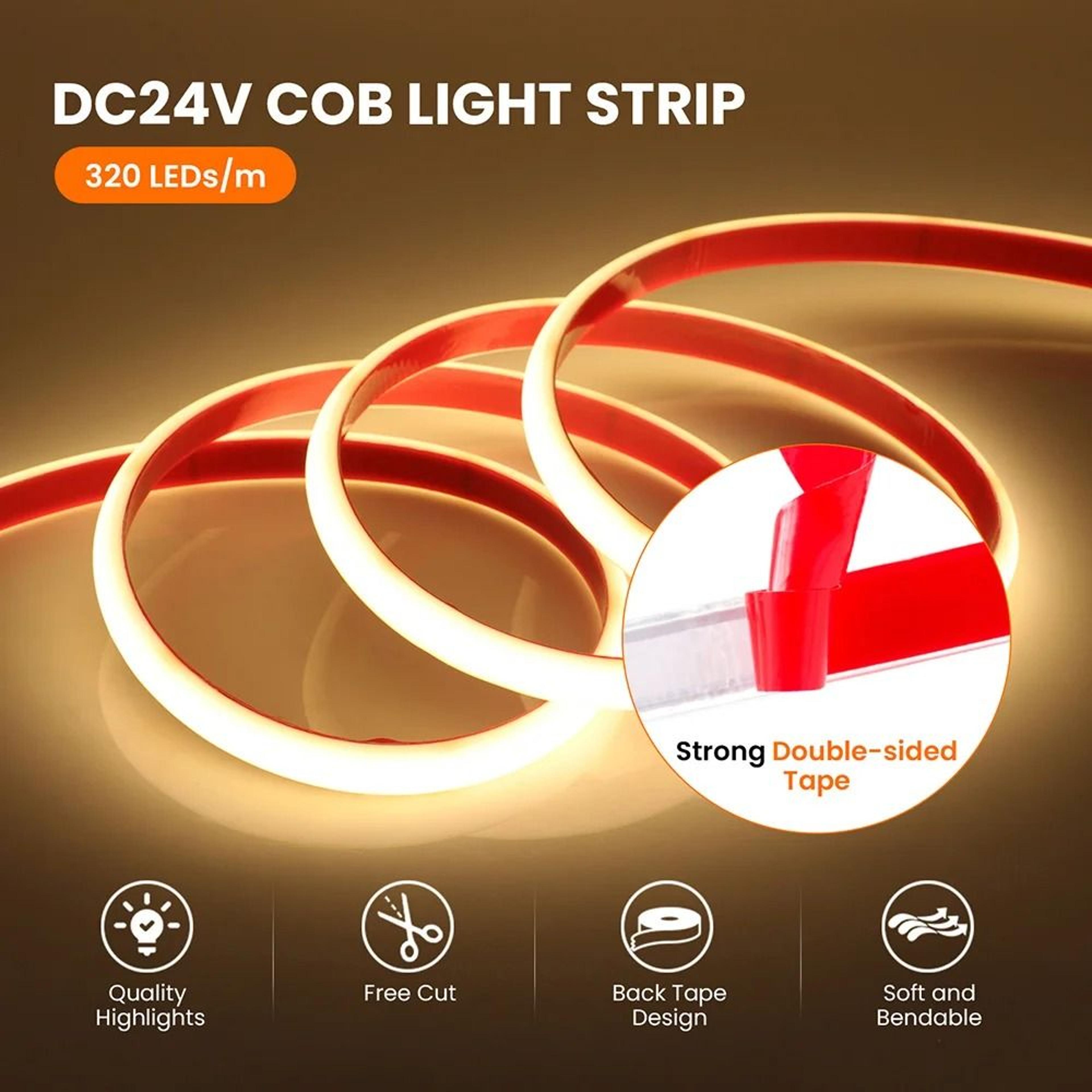 IP68 Waterproof Flexible LED Neon Strip Light Tape 12V24V HighDensity Milky Tube 2