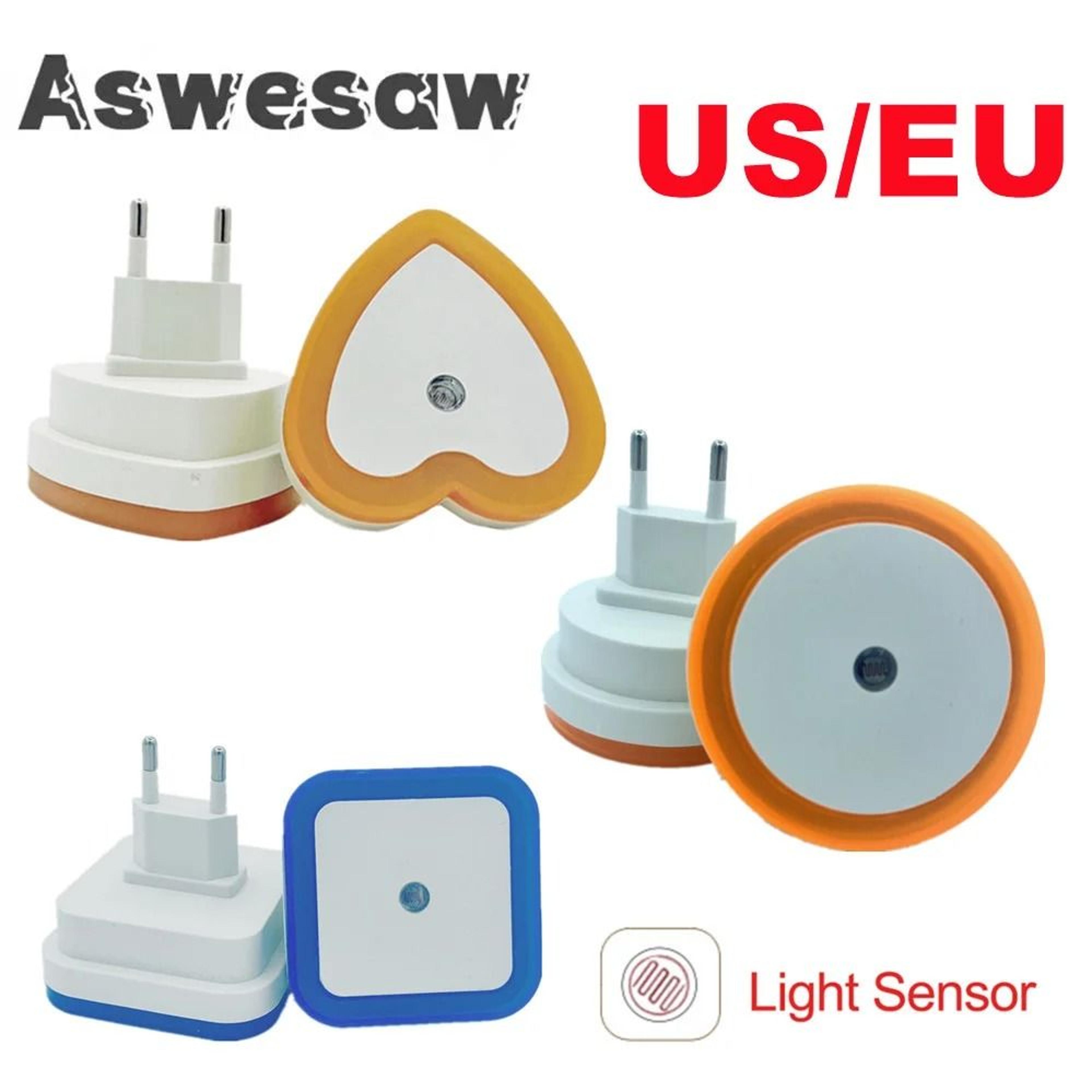 mini led sensor night light (auto on/off light sensor plug-in lamp)