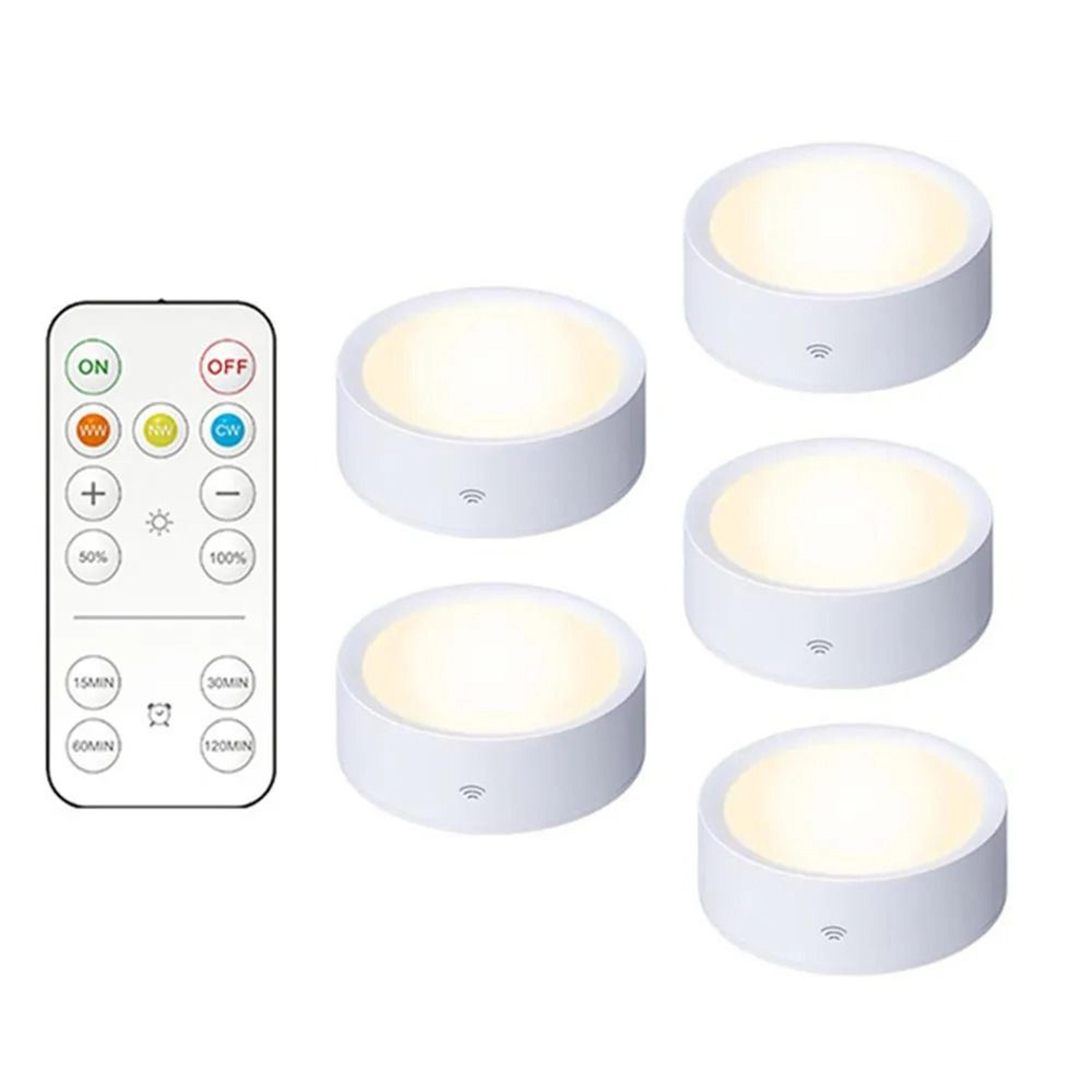Wireless BatteryPowered LED Cabinet Night Light Kit With Smart Remote Control 10