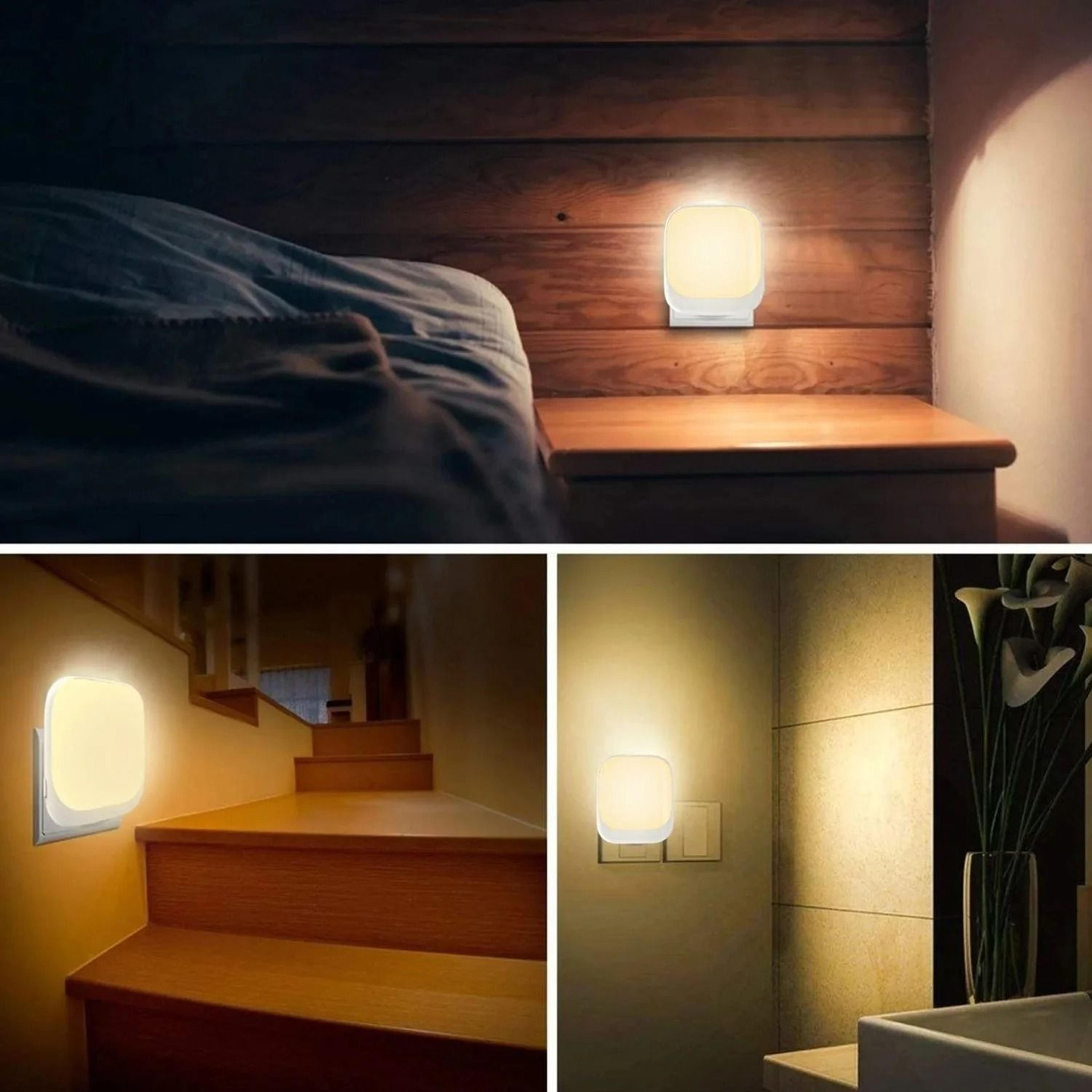 PlugIn Dimmable LED Night Light With DusktoDawn Motion Sensor 3 Brightness Levels 3