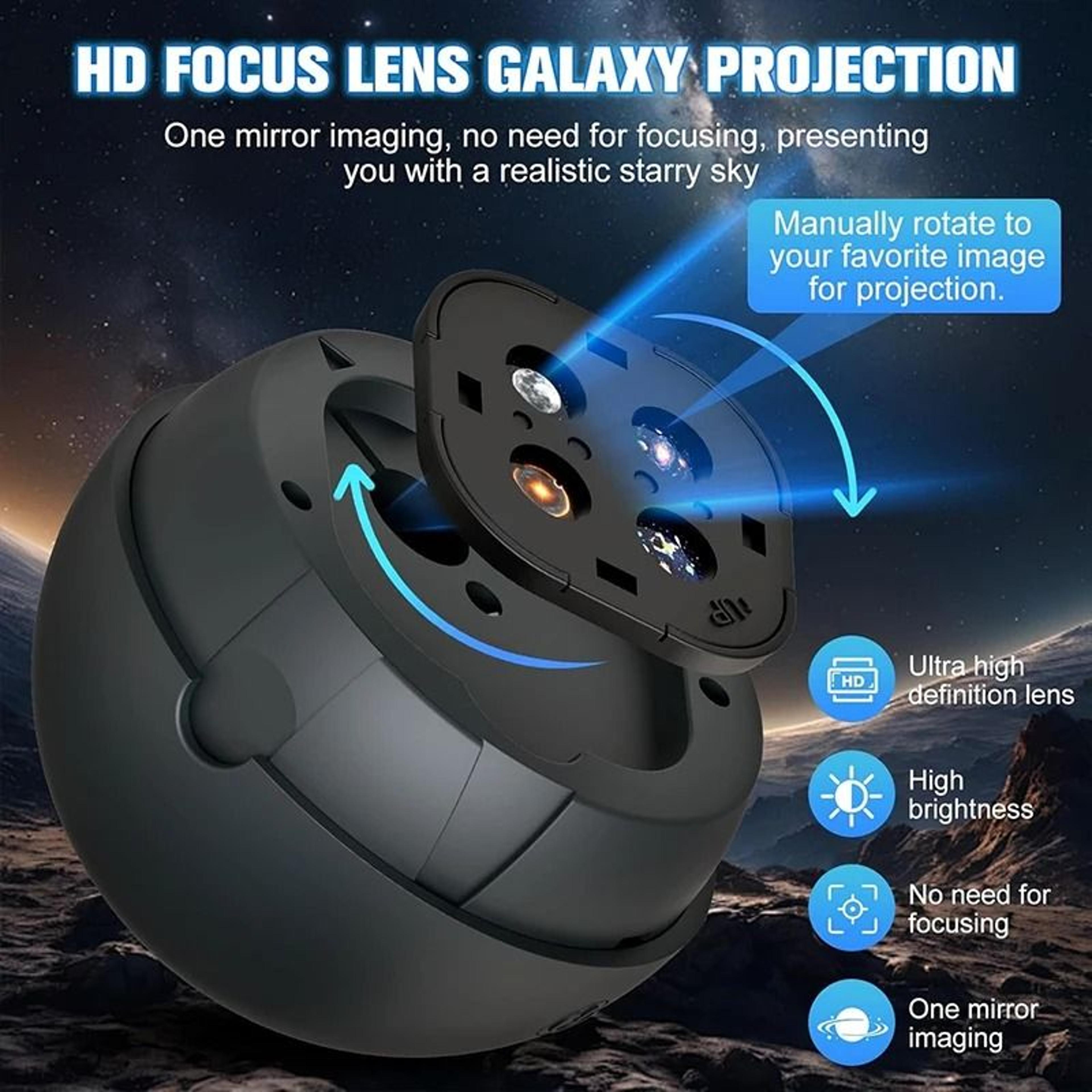 360 Rotating Planetarium Star  Galaxy Projector 12 HD Discs Included 2