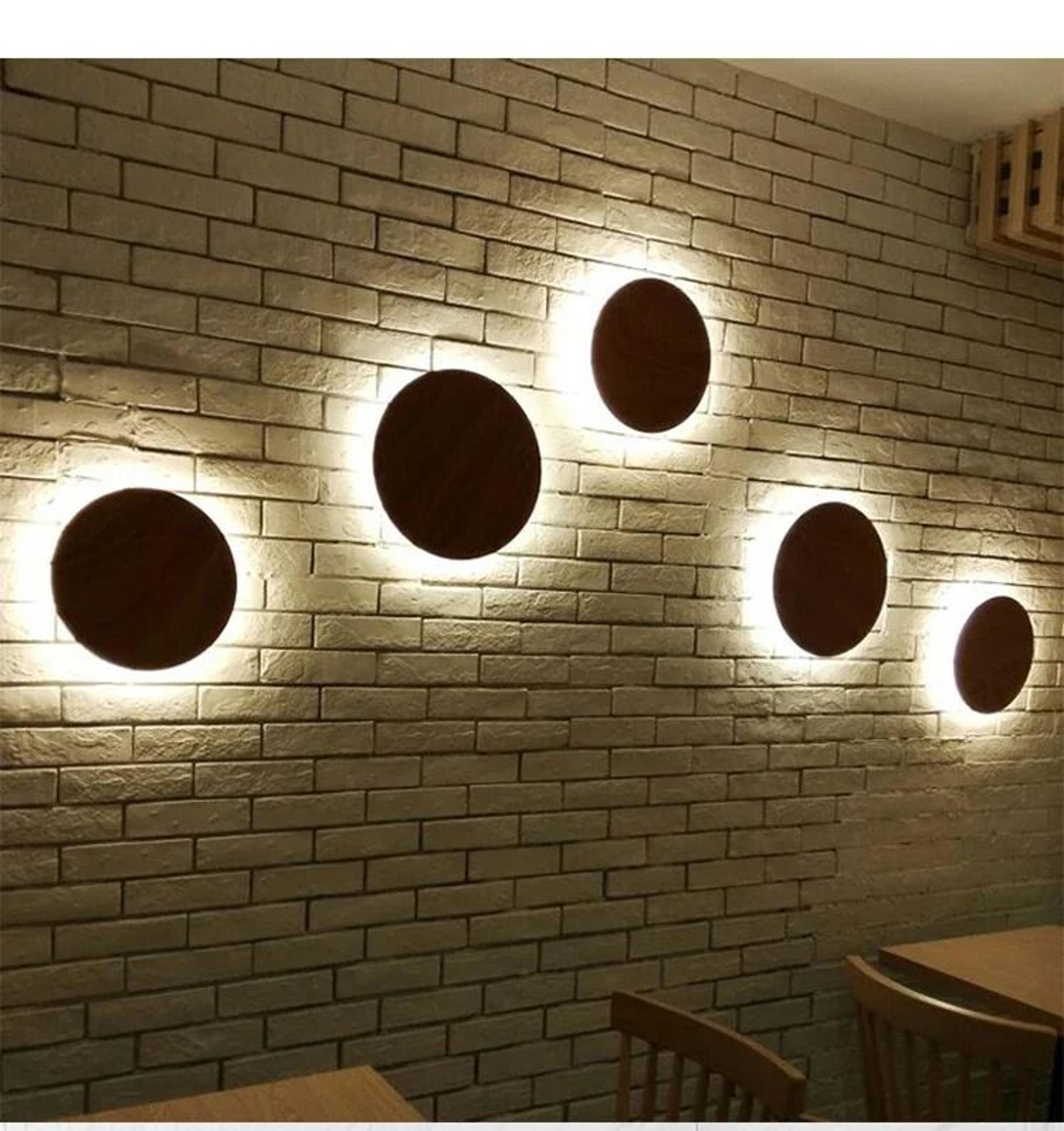 Modern Geometric Indoor LED Wall Sconce Light Round  Square Minimalist Fixture 1