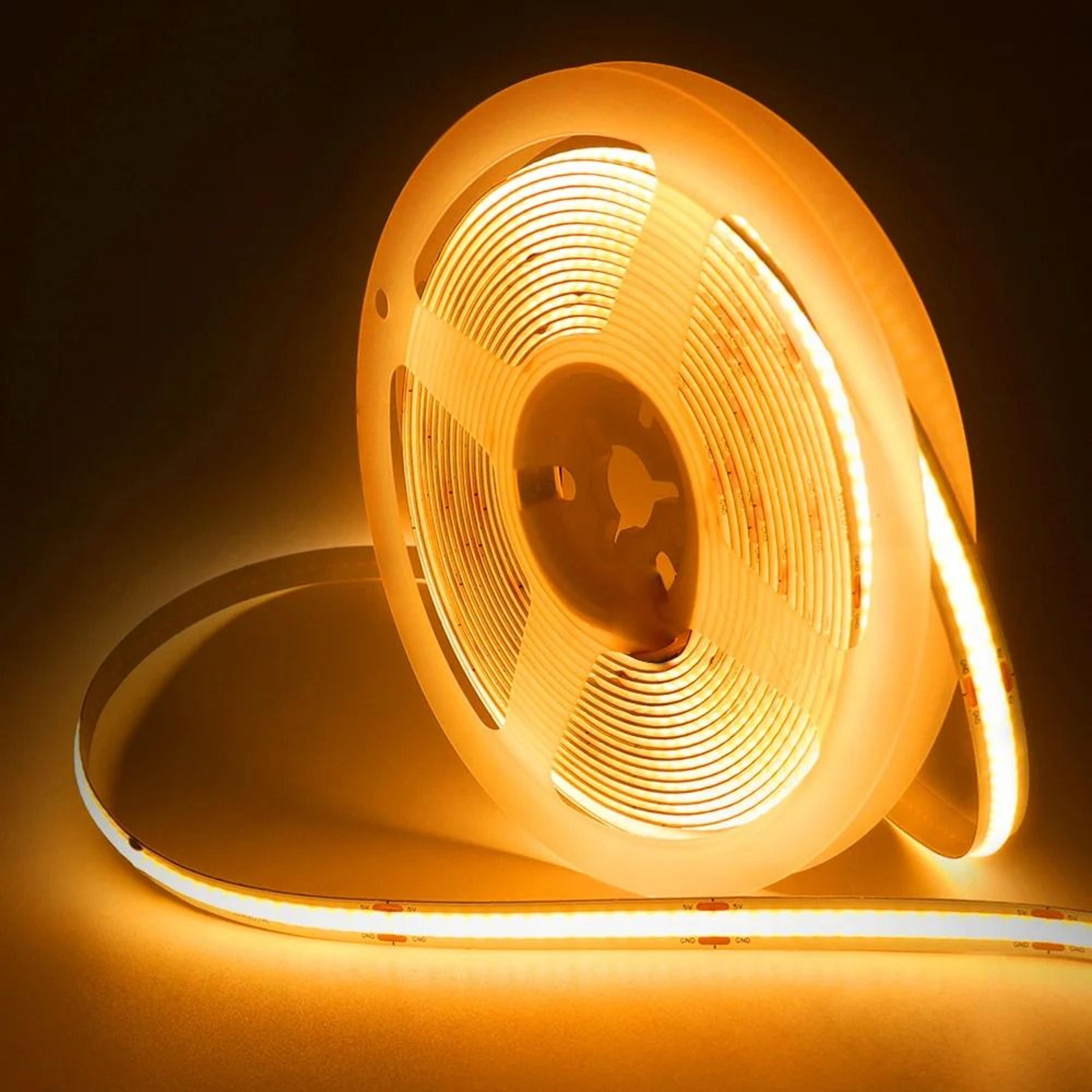 DC 5V USB COB LED Strip Light HighDensity 320 LEDsm Flexible Ribbon Tape 6
