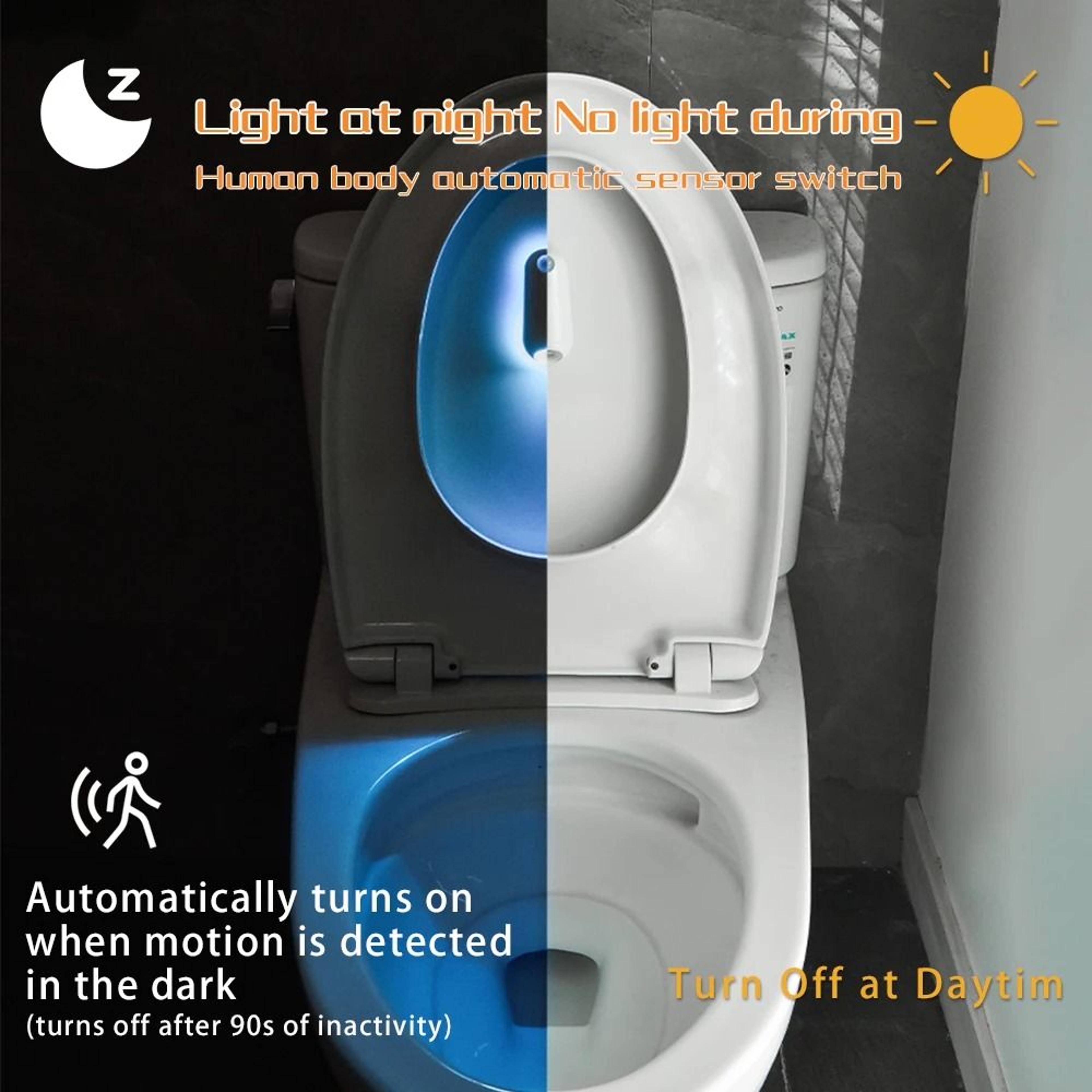 8Color USBC Motion Sensor LED Night Light Dual Sensor Wall Safety Lamp For Hallways  Bedrooms 4