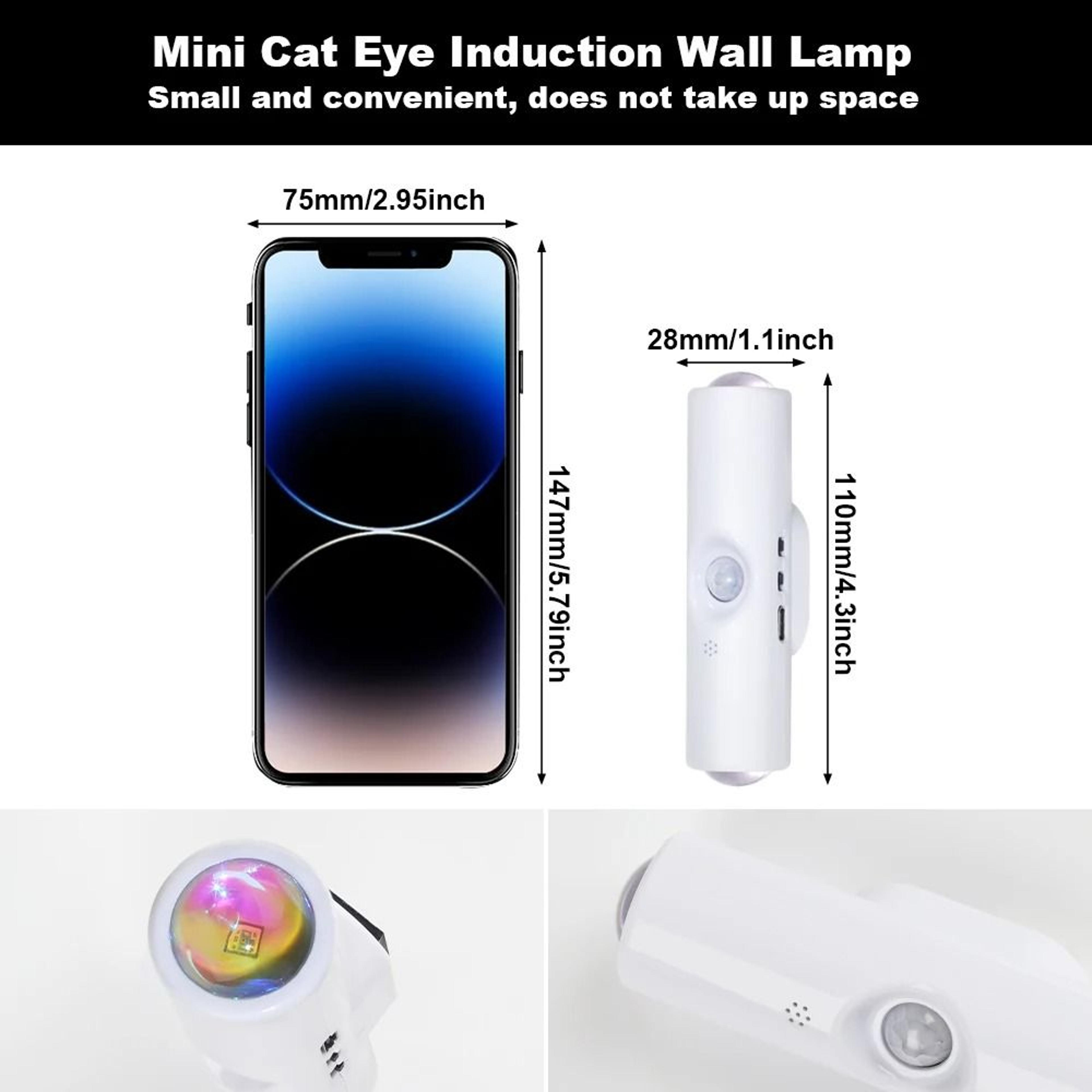 RGB Motion Sensor LED Wall Light USB Rechargeable Magnetic Cabinet  Wardrobe Lamp 2