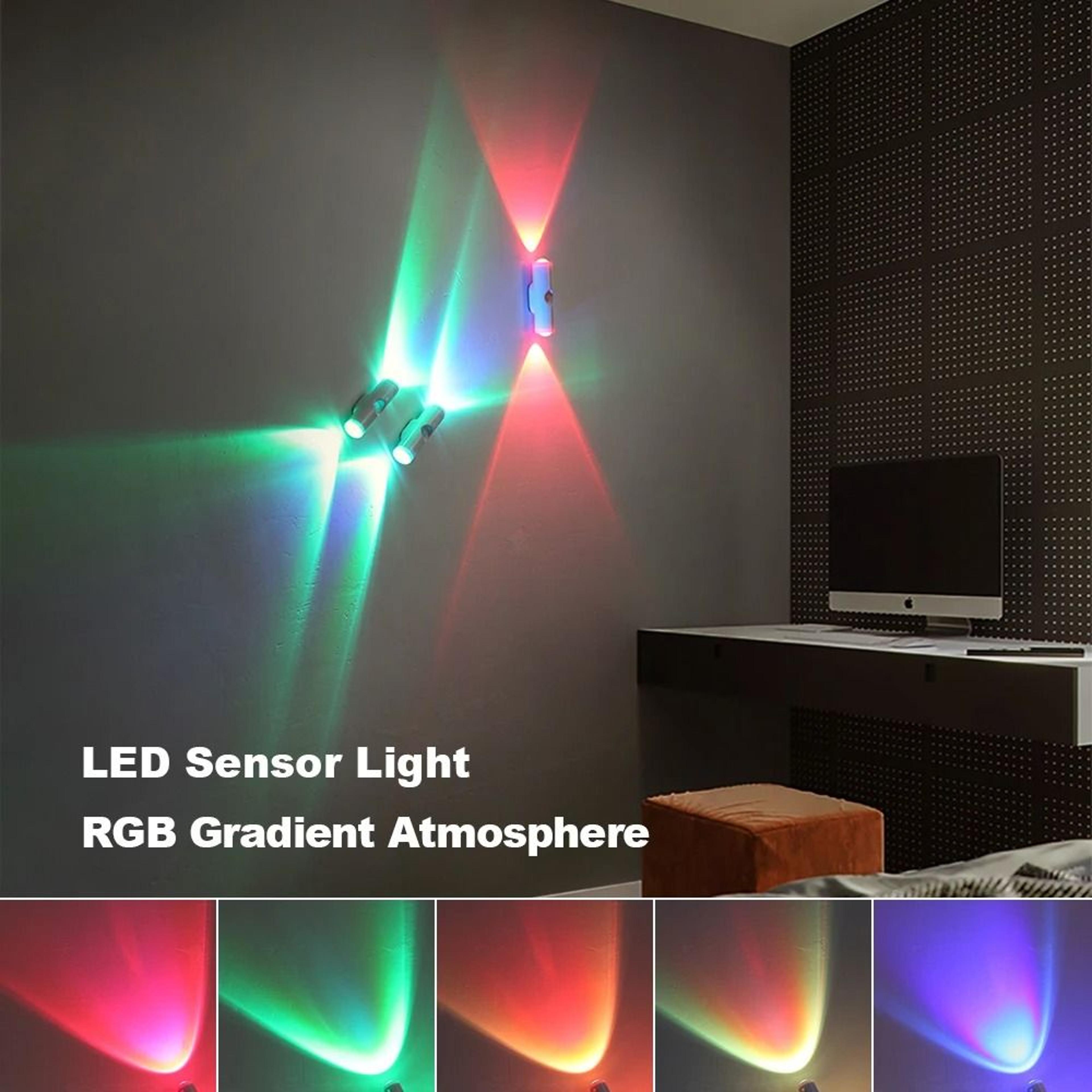 RGB Motion Sensor LED Wall Light USB Rechargeable Magnetic Cabinet  Wardrobe Lamp 3