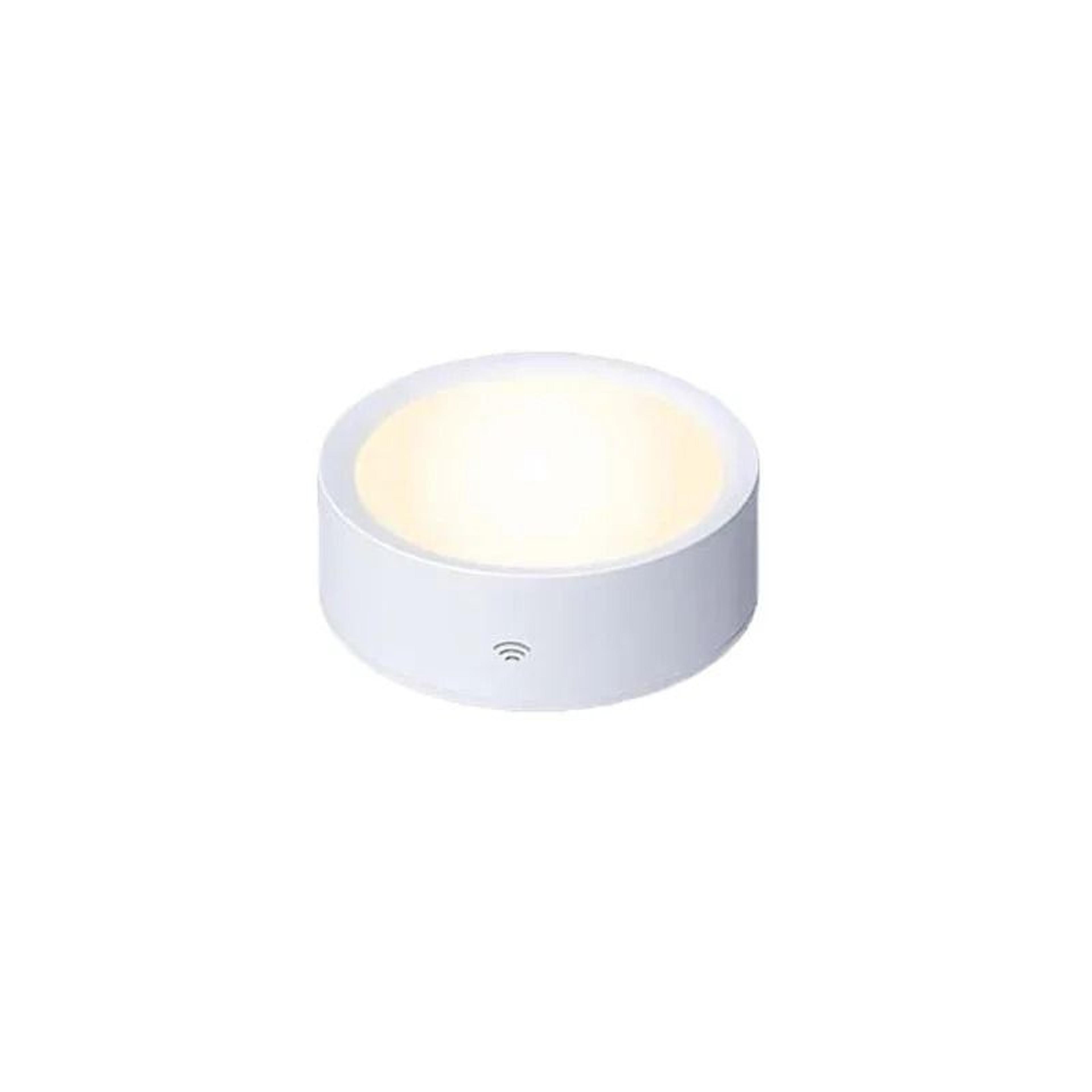 Smart Remote Control Dimmable LED Cabinet Light Battery Powered Wireless Puck Night Lamp 7