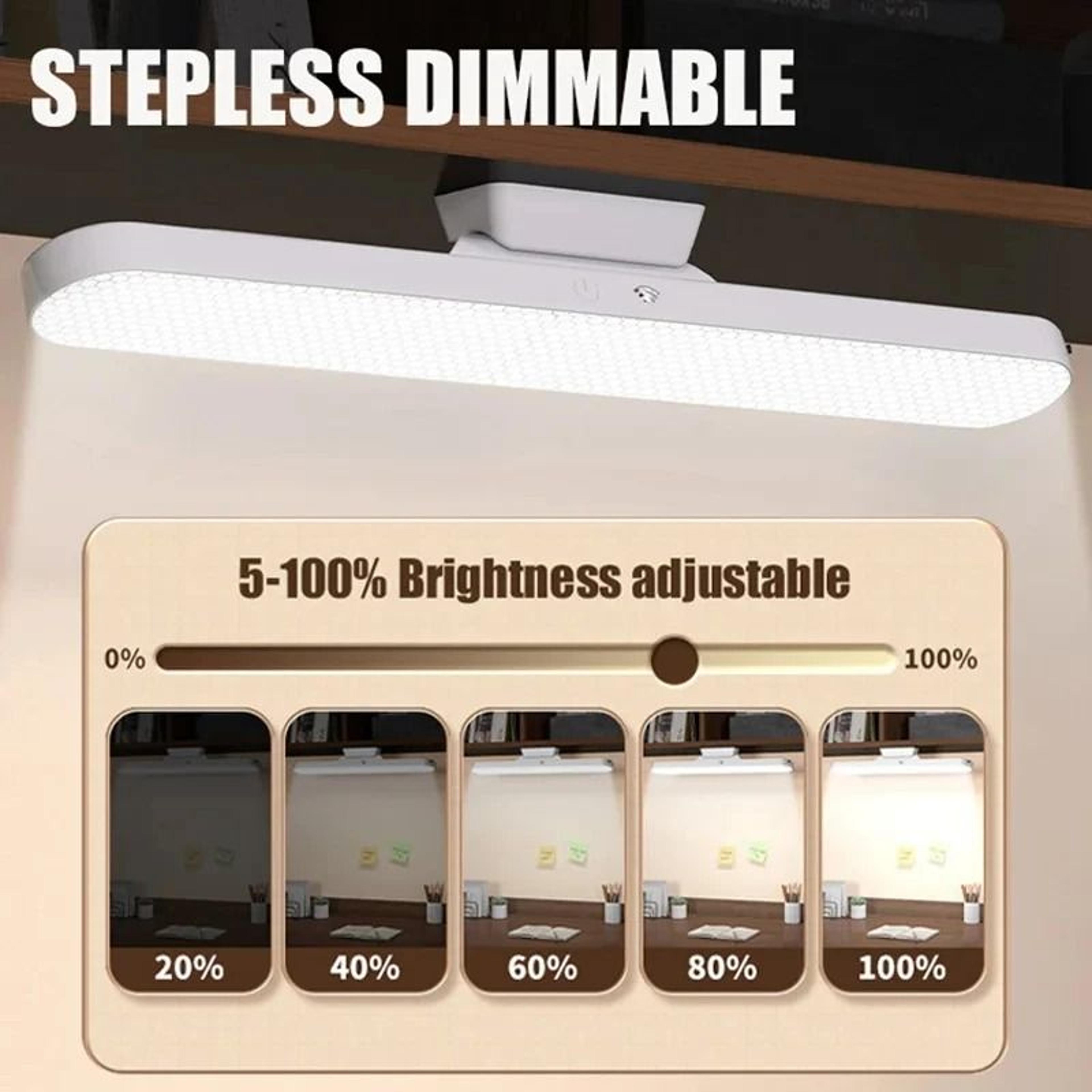 Magnetic EyeProtection LED Desk Lamp Remote Control USB Rechargeable Student Reading Light 2