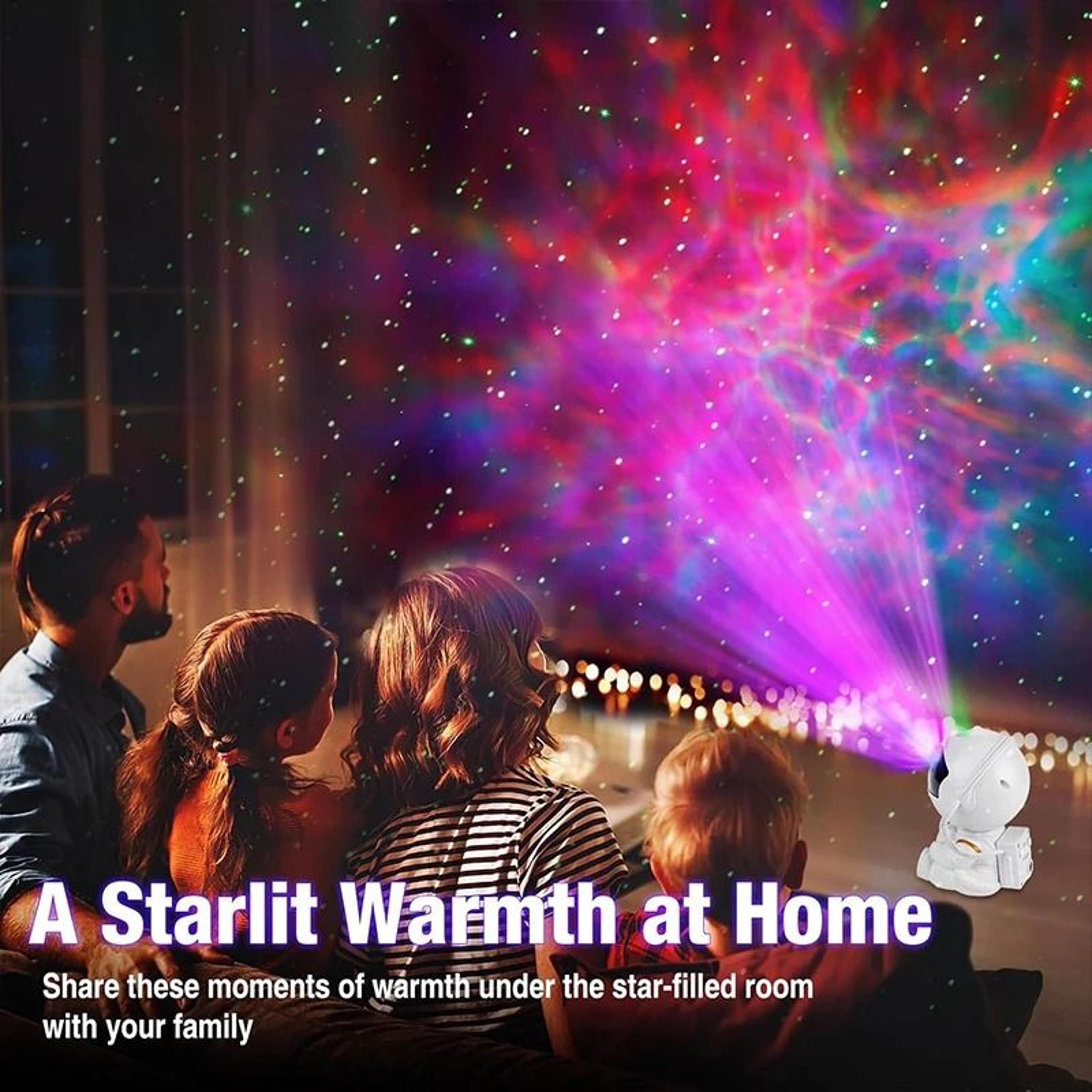 Astronaut Galaxy Star Projector LED Nebula Night Light With Remote  Timer 4