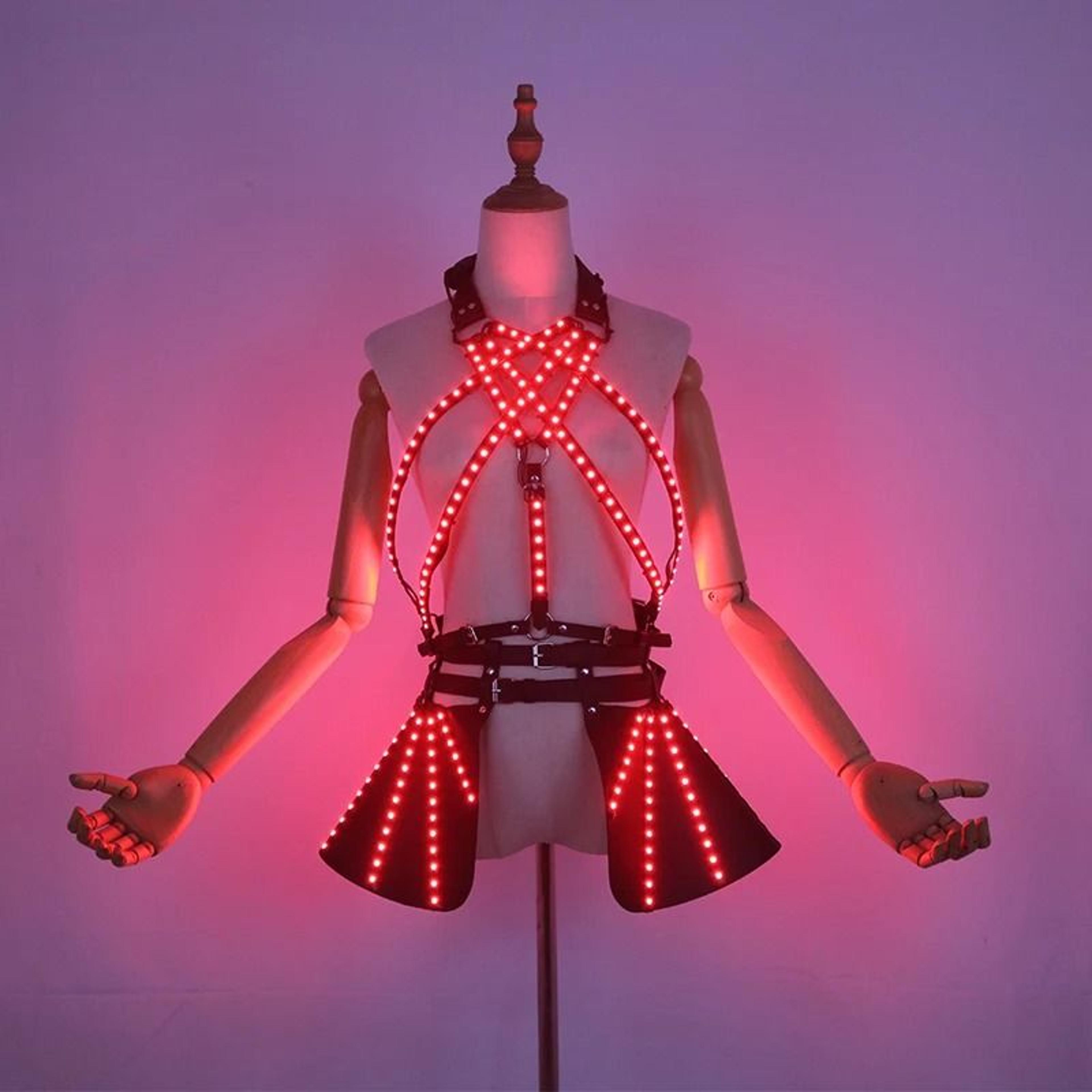 vibrant led glow skirt (nightclub, bar & stage performance costume)